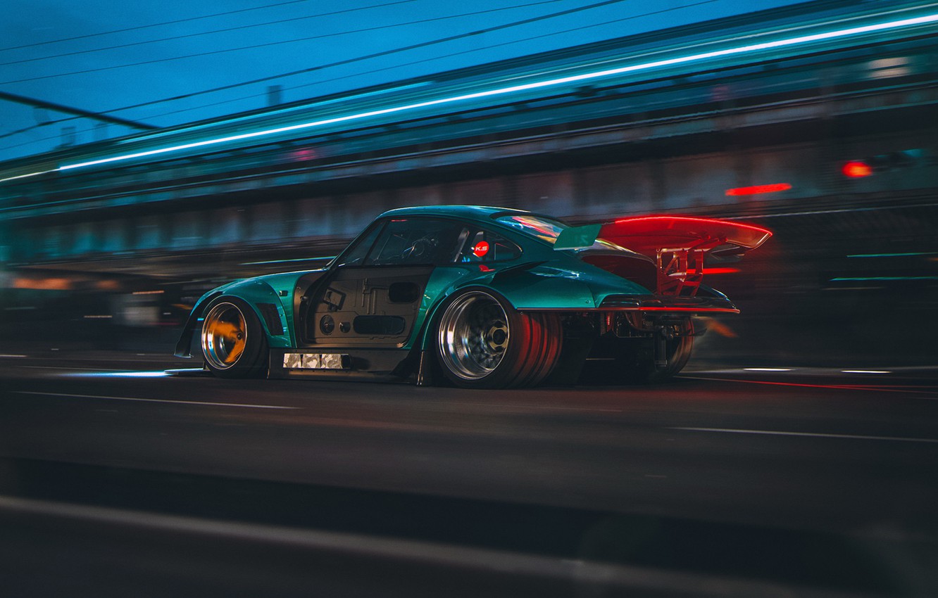 Wallpaper Car, Porsche 911, Concept Art, Science Fiction, Khyzyl Saleem, by Khyzyl Saleem, Transport & Vehicles, A New Contender, White Ghost of Akina image for desktop, section рендеринг