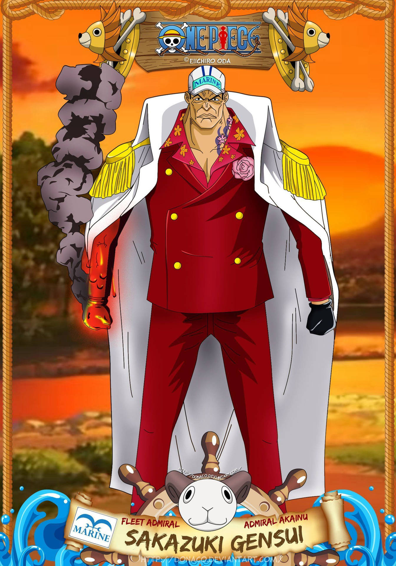 Download Fleet Admiral Akainu Sakazuki Wallpaper