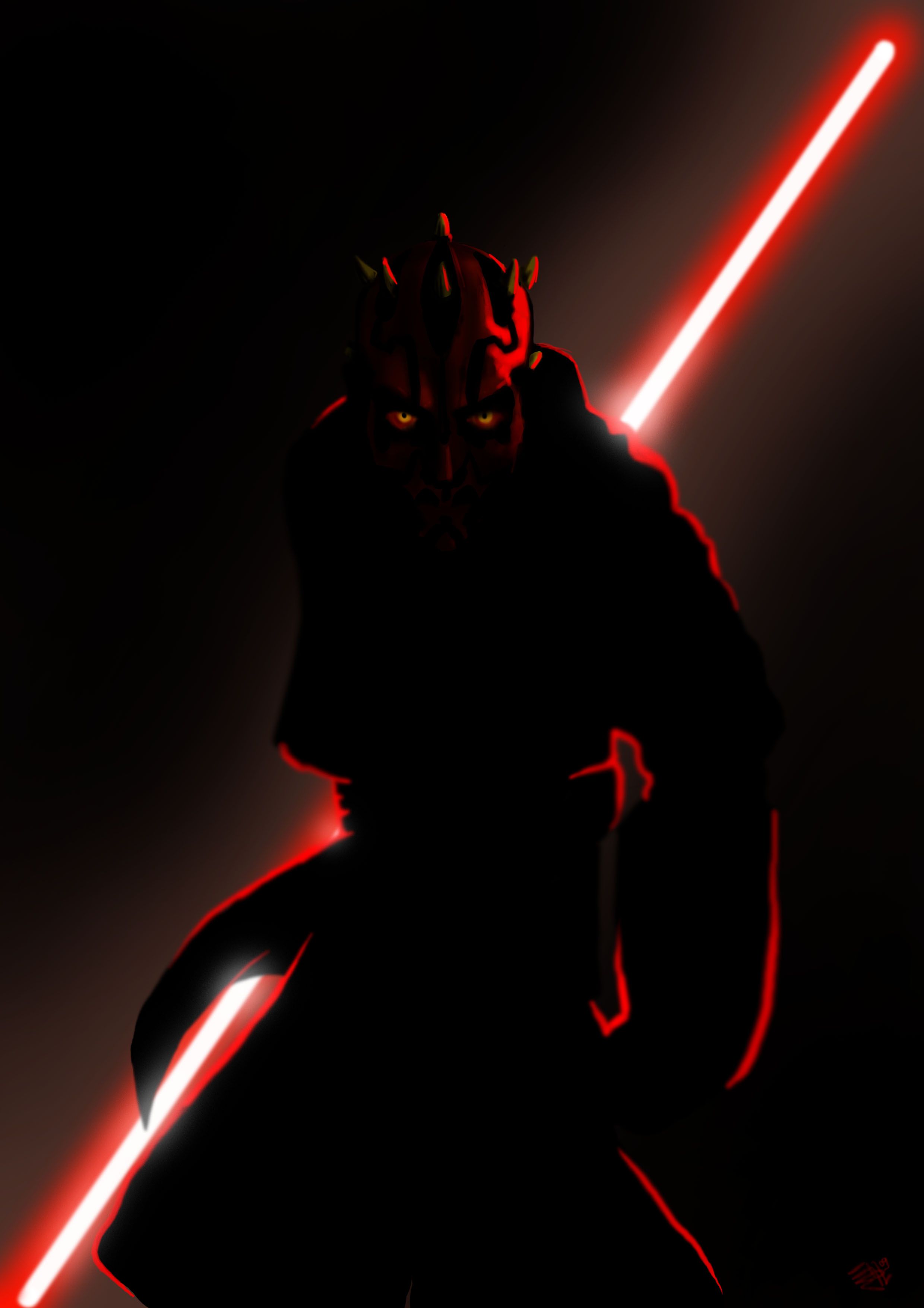 Darth Maul iPhone Wallpaper