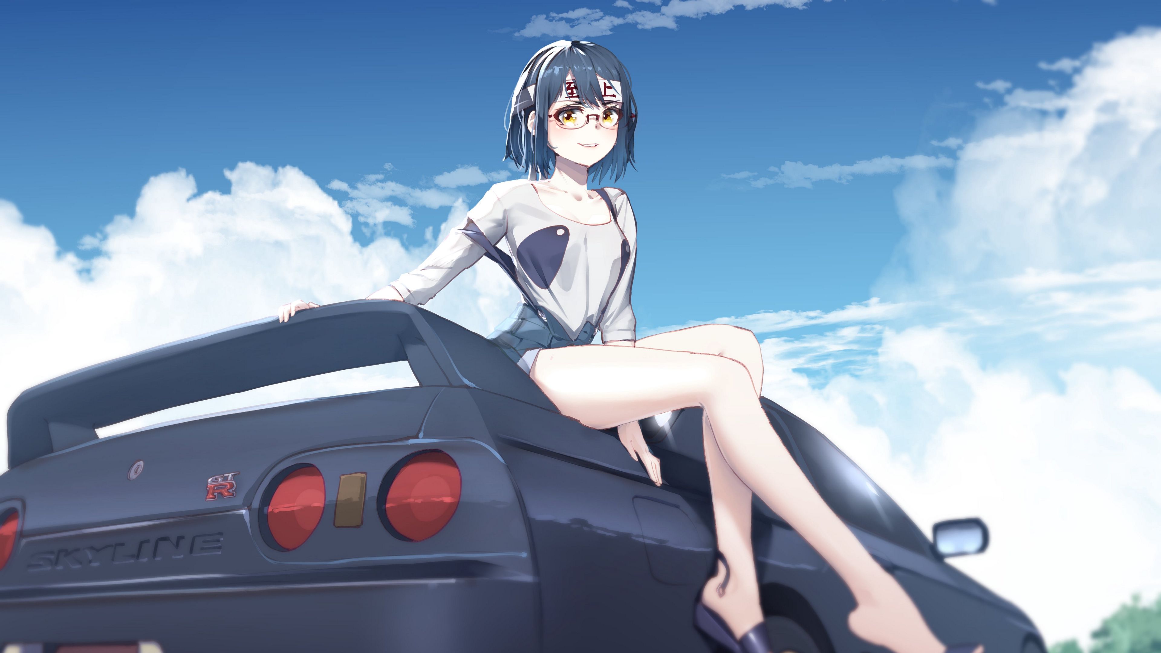 4K Anime Car Wallpaper