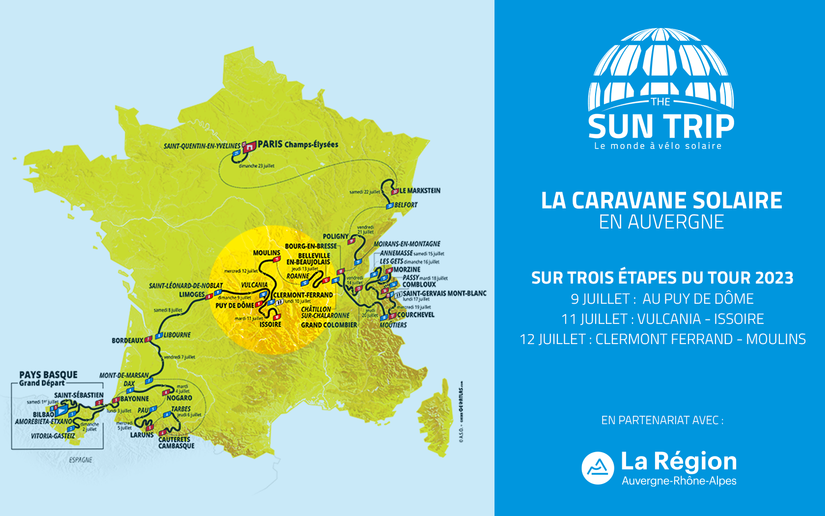The Sun Trip on the Tour de France 2023! Sun Trip