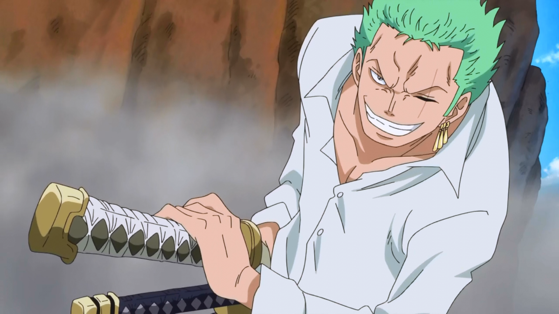 That smile. Zoro one piece, Zoro, Anime