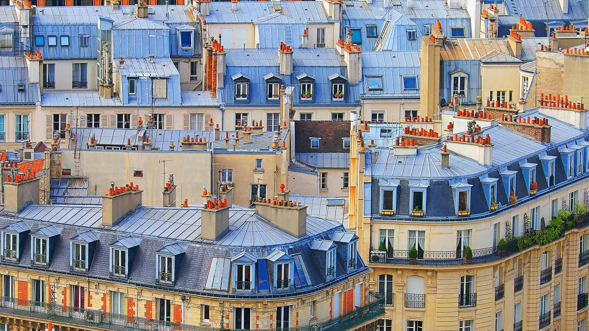old building, city, rooftops, France, Paris Gallery HD Wallpaper