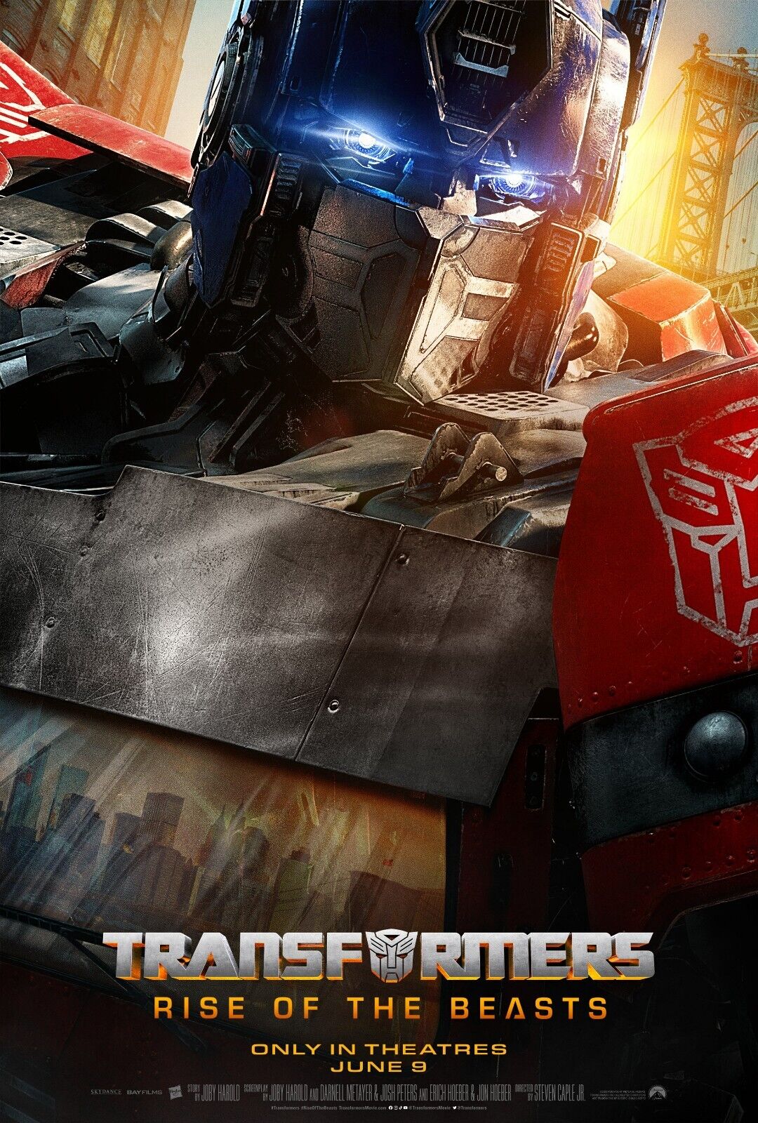 Transformers Rise of the Beasts 2023 Movie Film Poster Wall Art Full Size