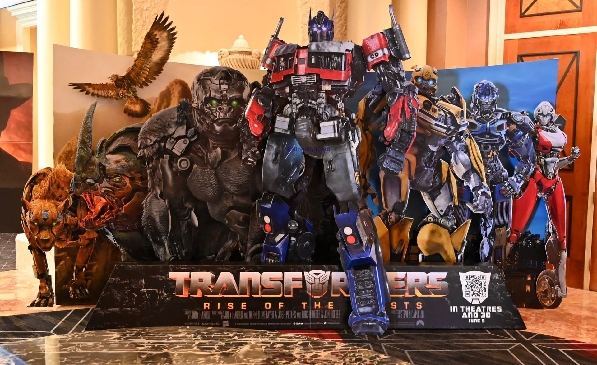 Transformers: Rise Of The Beasts Posters On Display