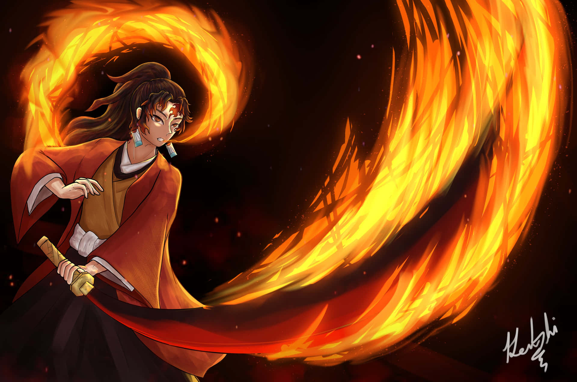 Download Image Yoriichi Tsugikuni, Demon Slayer Wallpaper