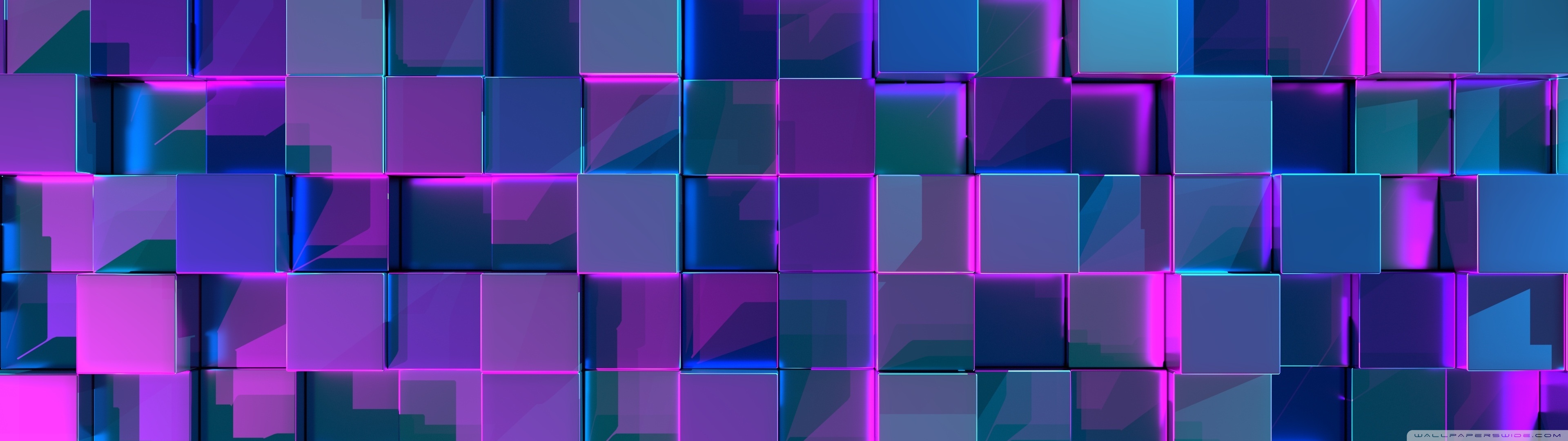 Blue Cubes, Purple Light Background Ultra HD Desktop Background Wallpaper for: Widescreen & UltraWide Desktop & Laptop, Multi Display, Dual & Triple Monitor, Tablet