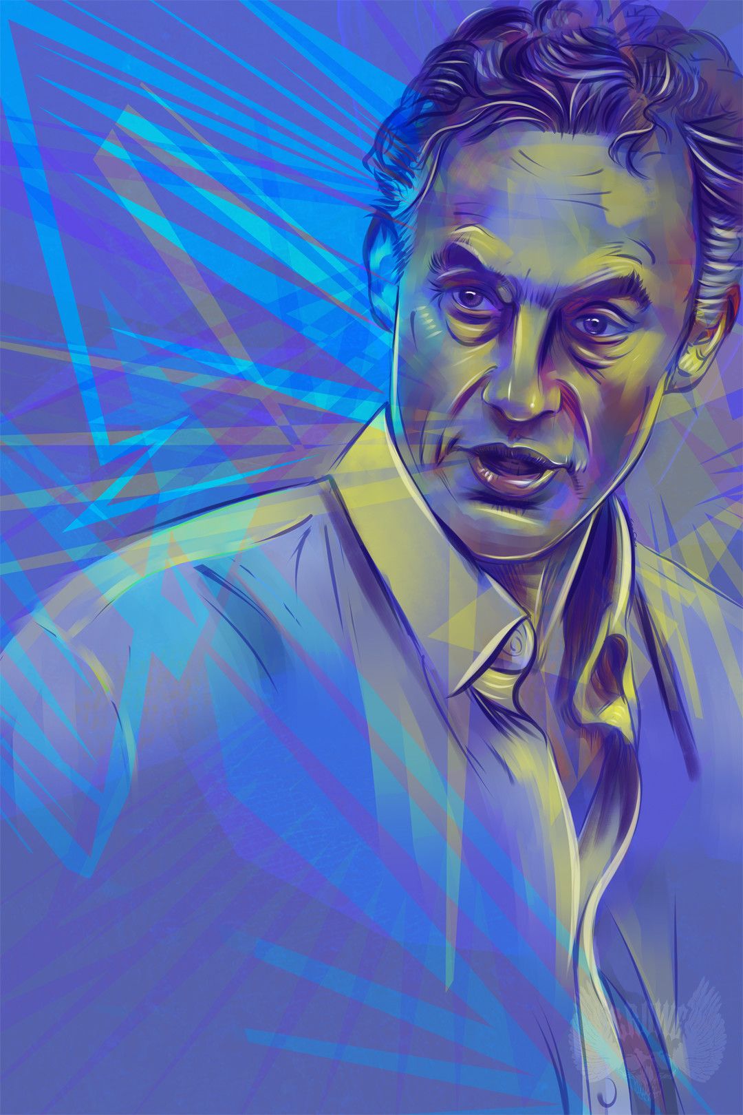 Jordan Peterson portrait, Samuel Crowe. Jordan peterson, People art, Illustration