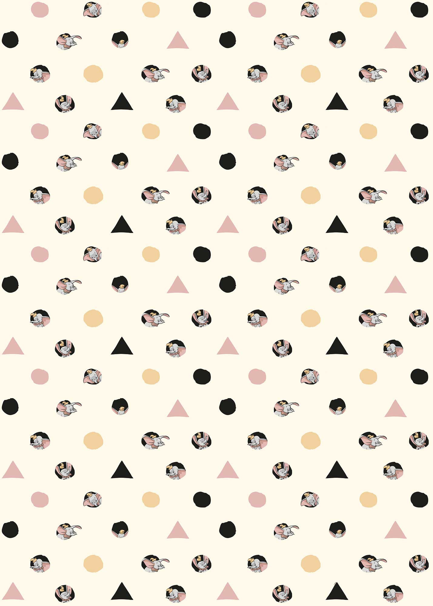 Non Woven Photomural Dumbo & Dots From Disney