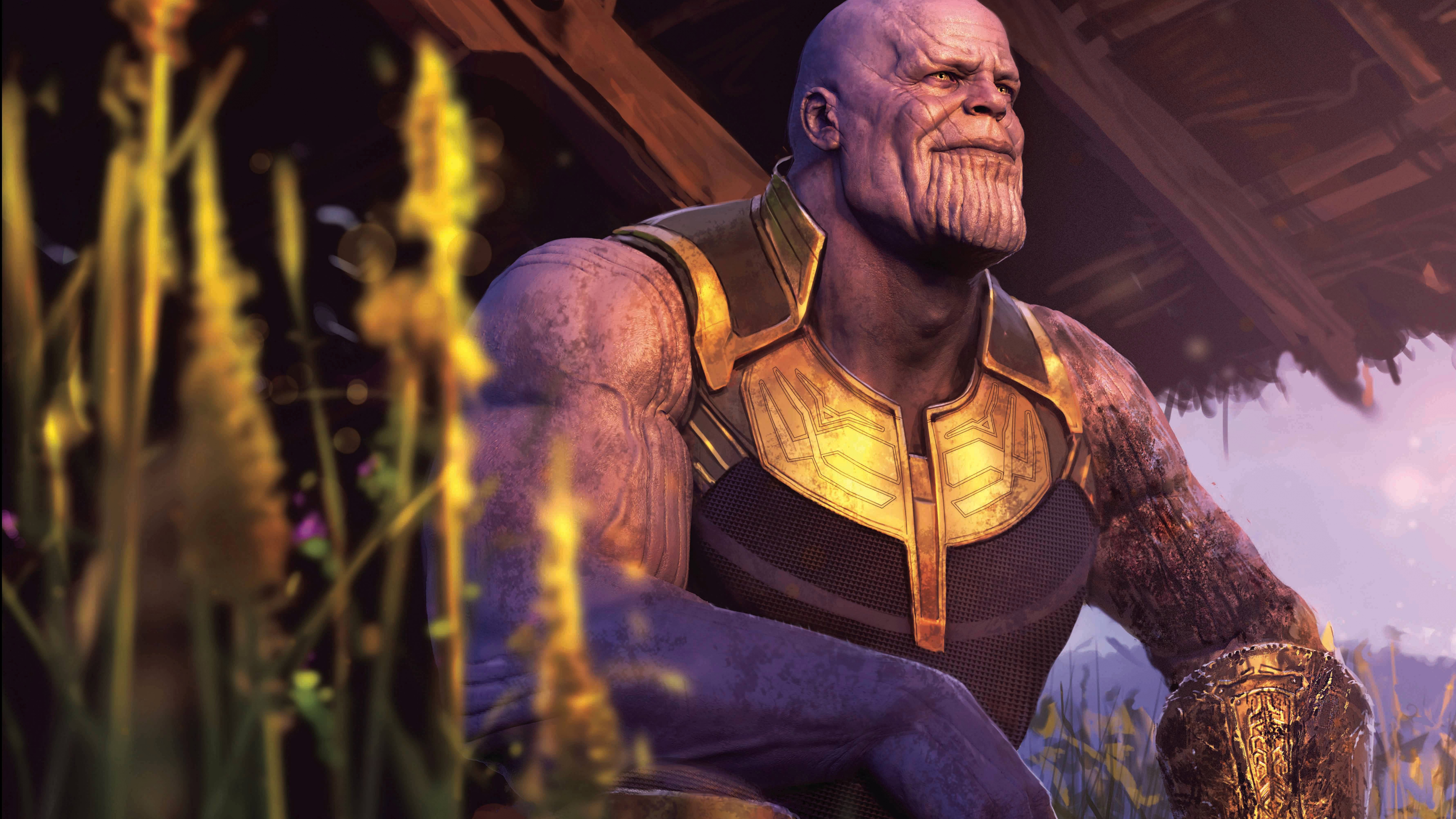 Thanos Wallpaper 4K, Avengers: Infinity War, 8K
