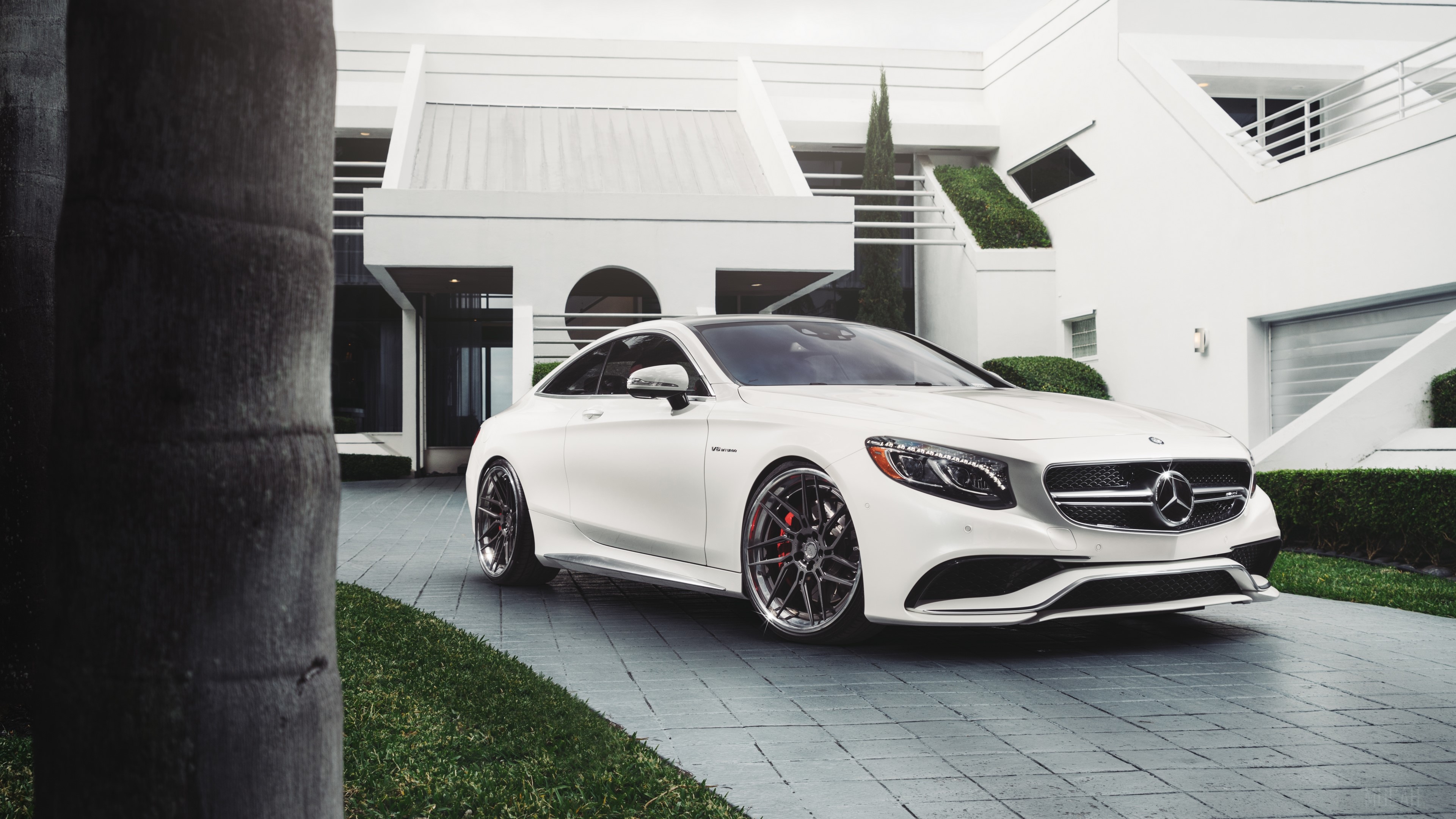 Car, Luxury Car, Mercedes Benz, Mercedes Benz S Class, Vehicle, White Car 4k Gallery HD Wallpaper