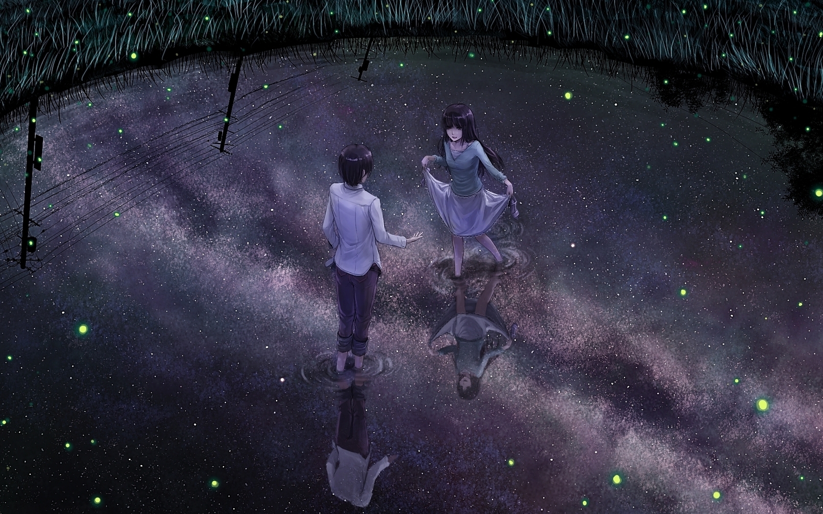 Free download Anime Guy Wallpaper Girl Lake Water Night Widescreen Picture [1680x1050] for your Desktop, Mobile & Tablet. Explore Anime Guy Wallpaper. Cool Guy Wallpaper, Cool Guy Wallpaper, Family Guy Wallpaper