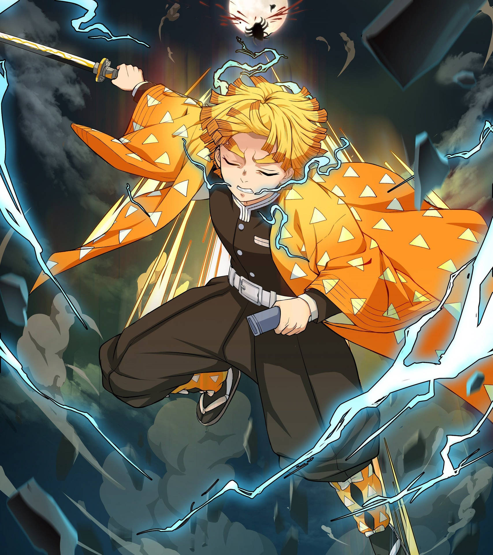 Download Cool Zenitsu Pfp Wallpaper