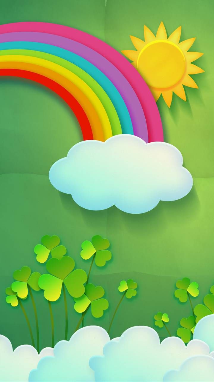 Kids Rainbow Wallpaper