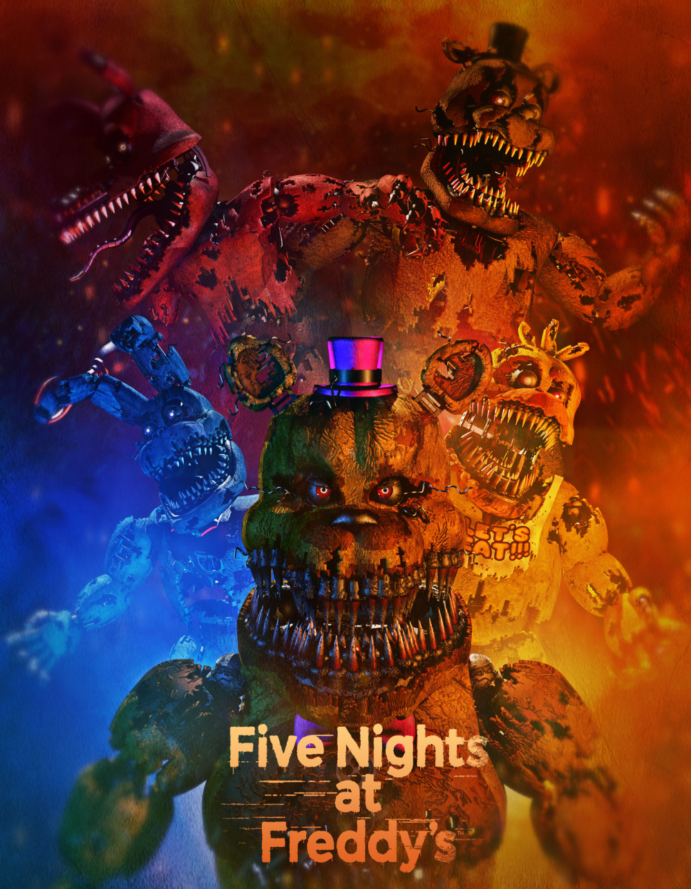 five nights at freddy's 4 movie poster (fanmade). Fainas and freddy, Imagenes de pokemon pikachu, Fnaf dibujos