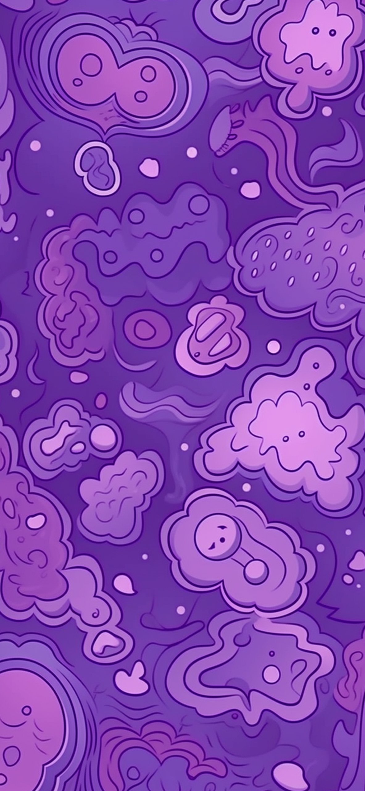 Doodle Purple Wallpaper Purple Wallpaper for iPhone 4k