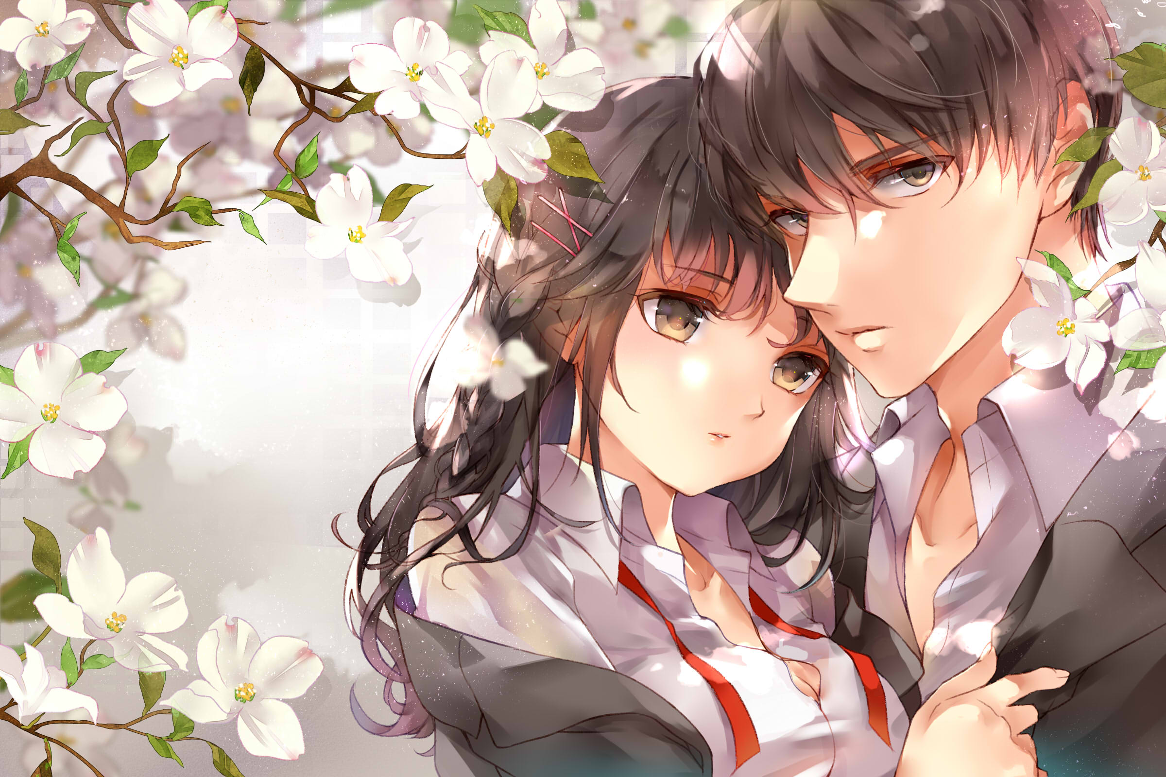 HD desktop wallpaper: Anime, Couple download free picture