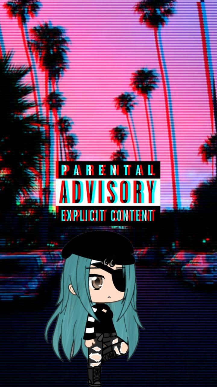 Download Gacha Life Cute Glitchcore Wallpaper