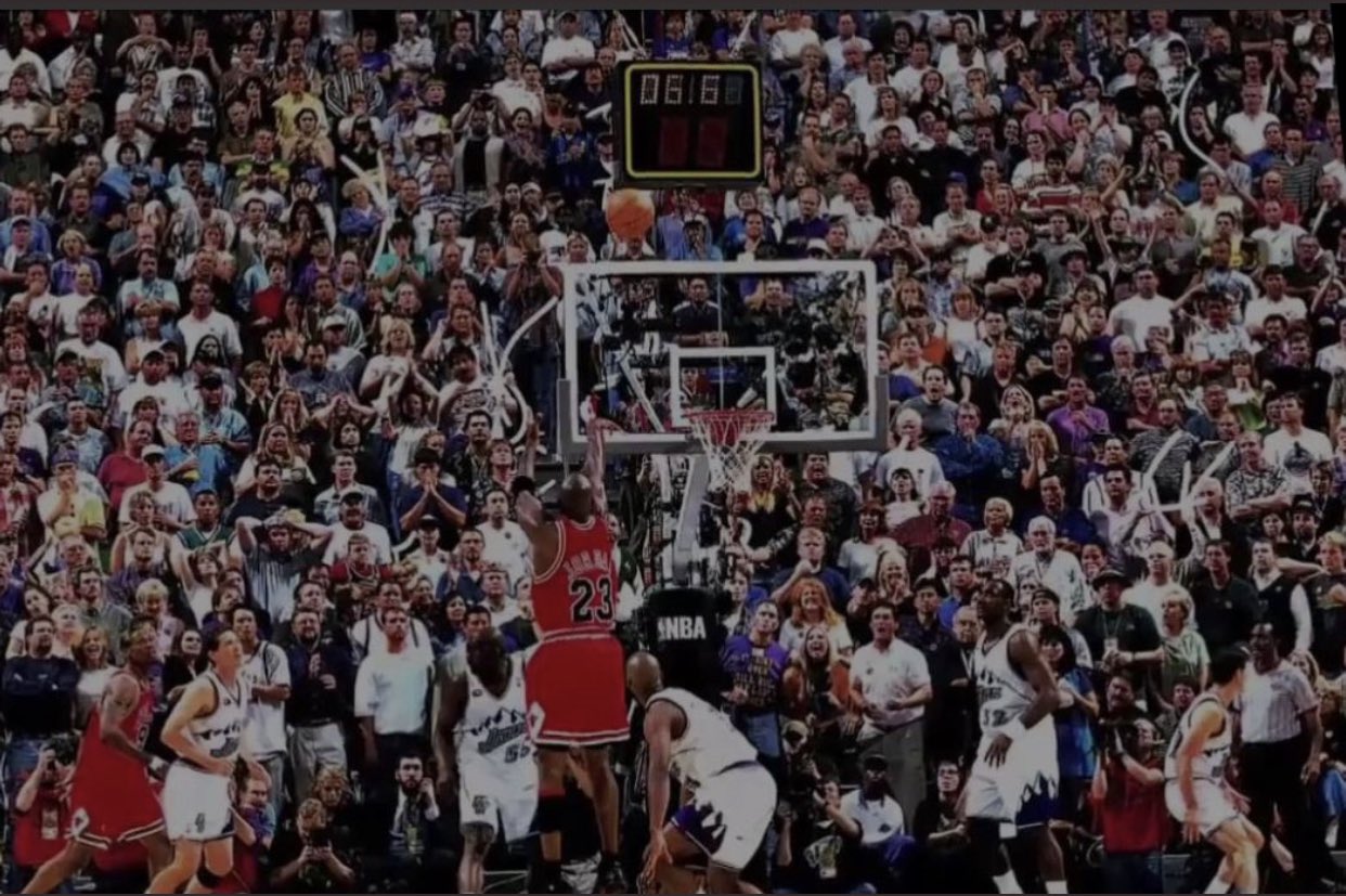 Darren Rovell Years Ago Today: Michael Jordan plays his final game with the Bulls, hits the game winner. Every fan living in the moment. The first smart phones are