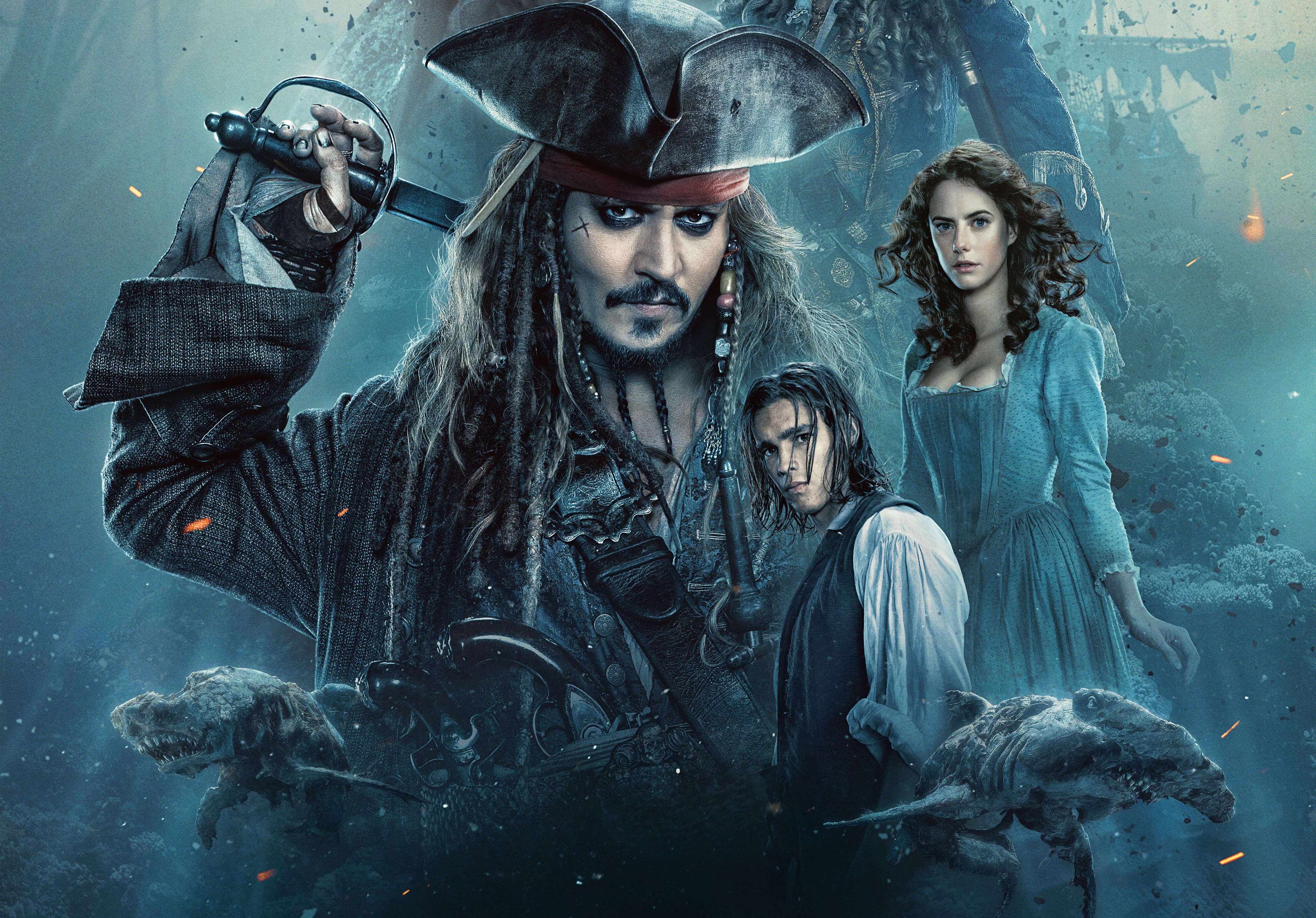 Wallpaper / pirates of the caribbean dead men tell no tales, pirates of the caribbean, 2017 movies, skull, 4k, HD free download