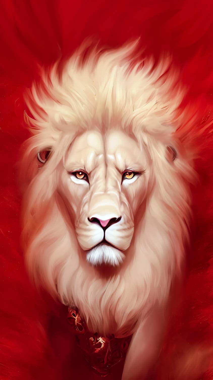 white lion iphone wallpaper
