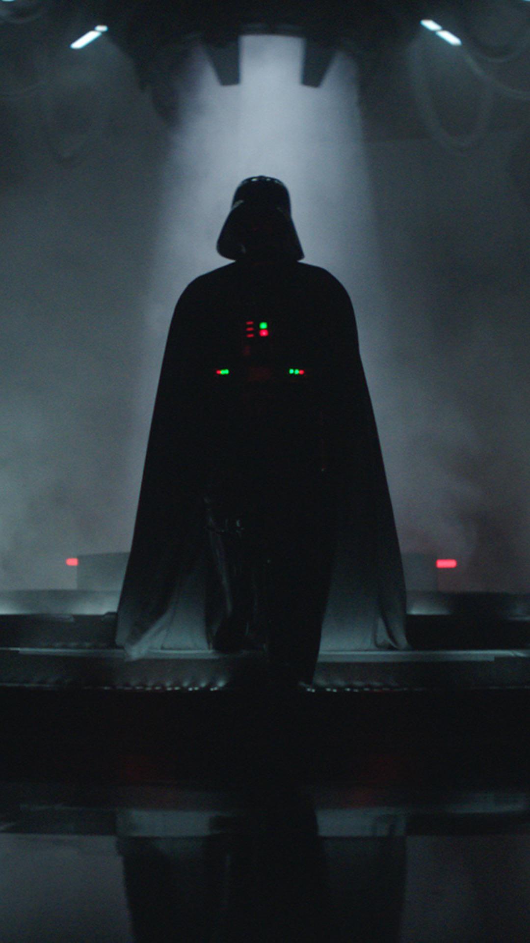 I converted this picture of Darth Vader into a phone wallpaper
