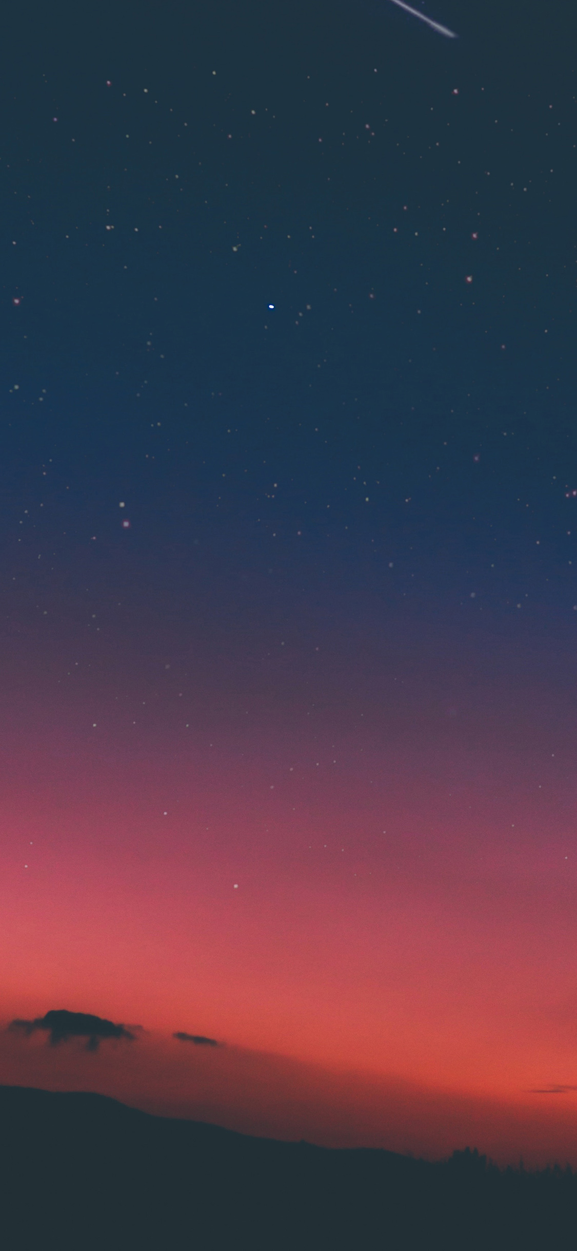 iPhone X wallpaper. night sky sunset pink nature