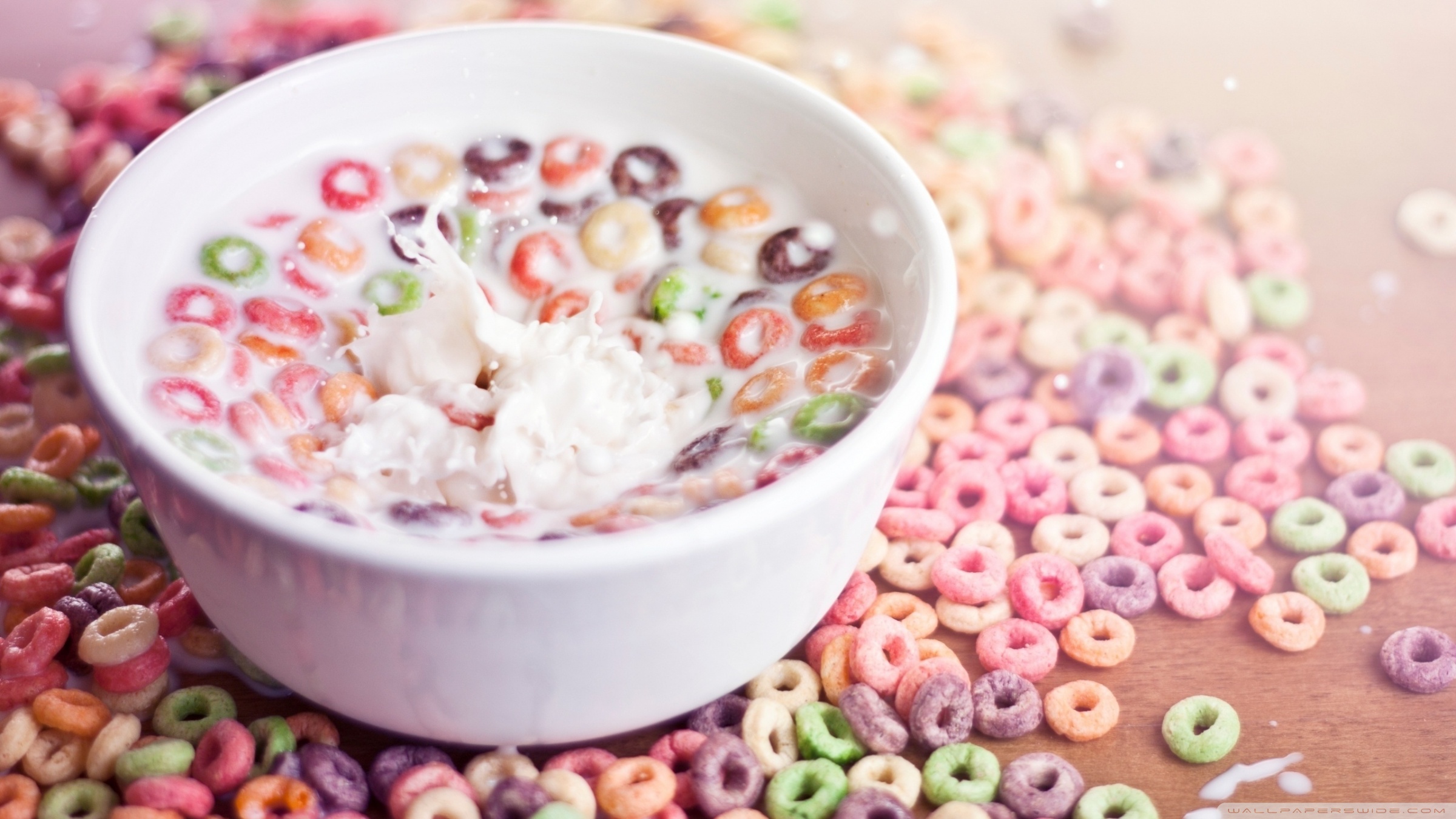 Bowl Of Cereal And Milk Ultra HD Desktop Background Wallpaper for 4K UHD TV, Tablet