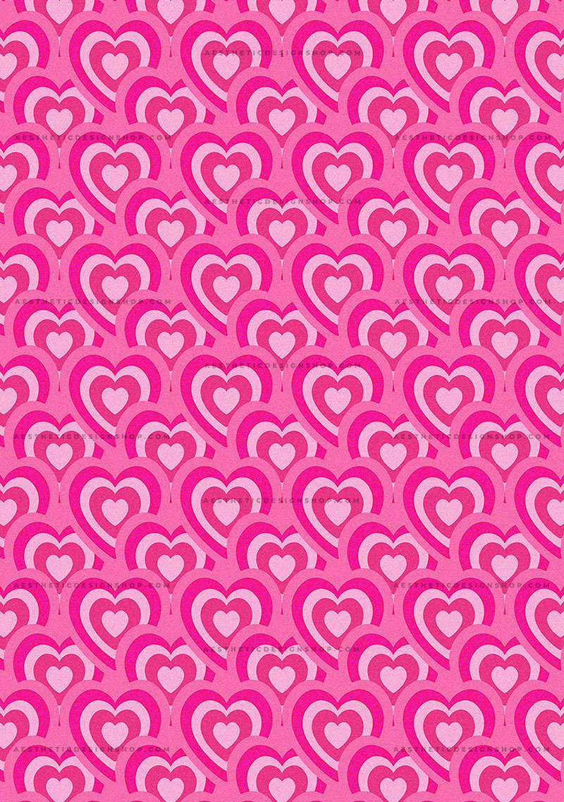 Multiple pink hearts background baddie aesthetic image for wall collage and creative projects ⋆ The Aesthetic Shop
