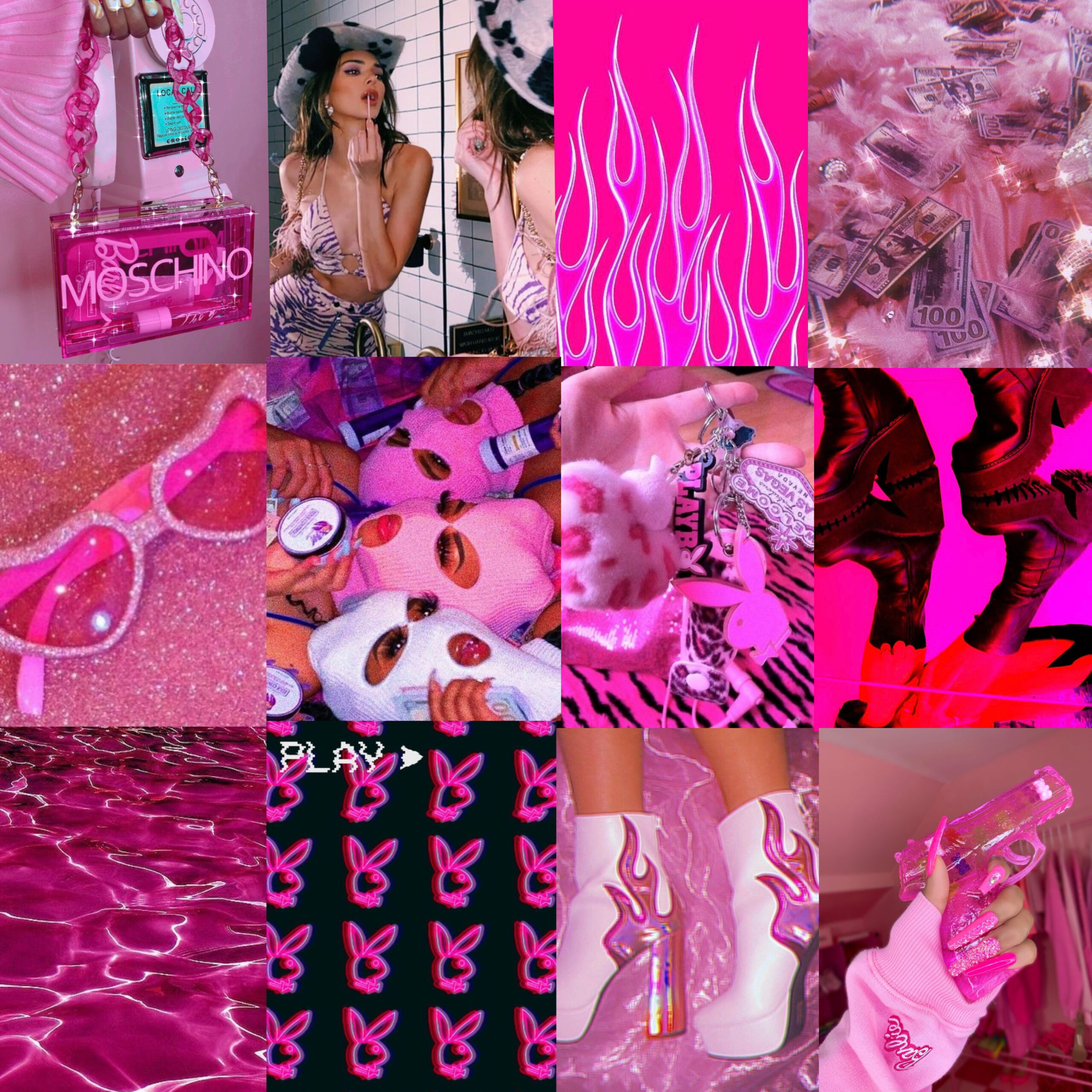 Y2k Pink Luxury Collage