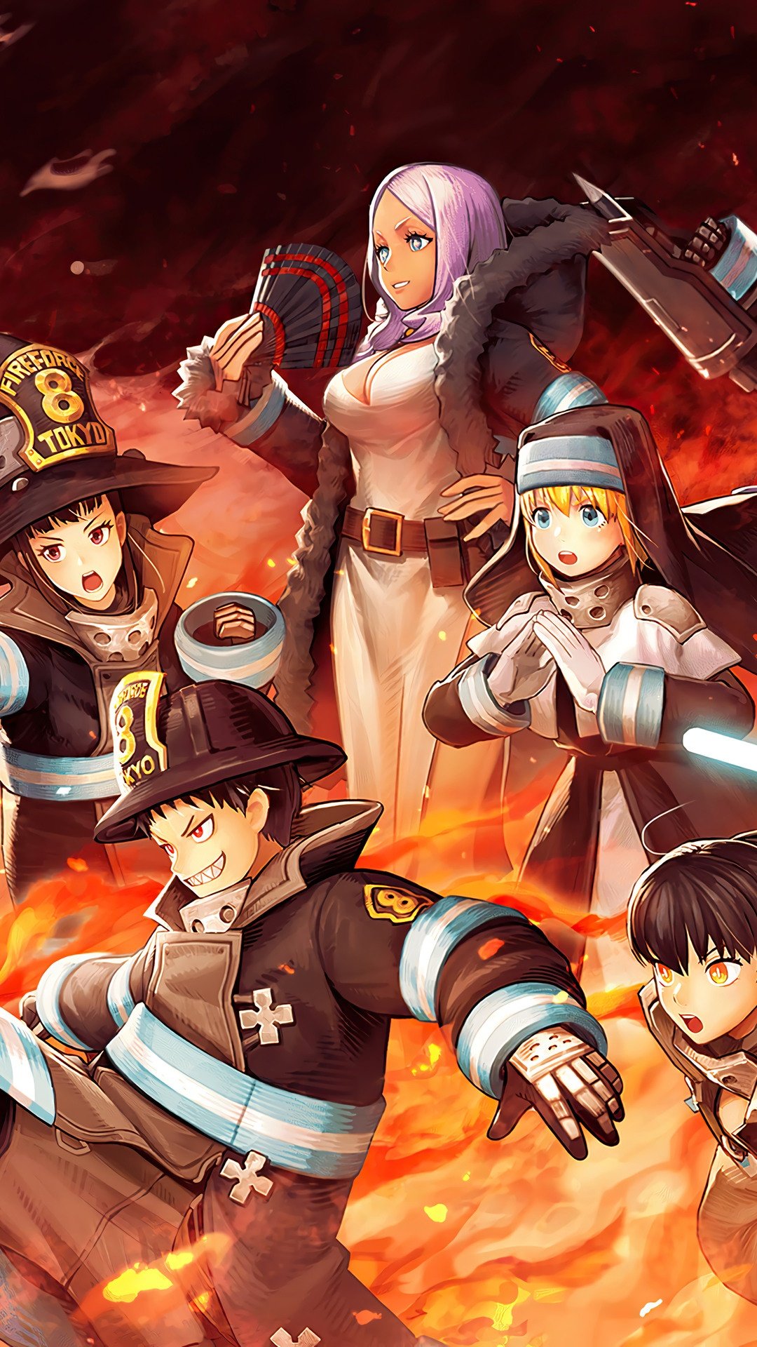 Shinra Kusakabe Fire Force Anime 4K HD Mobile Smartphone and PC