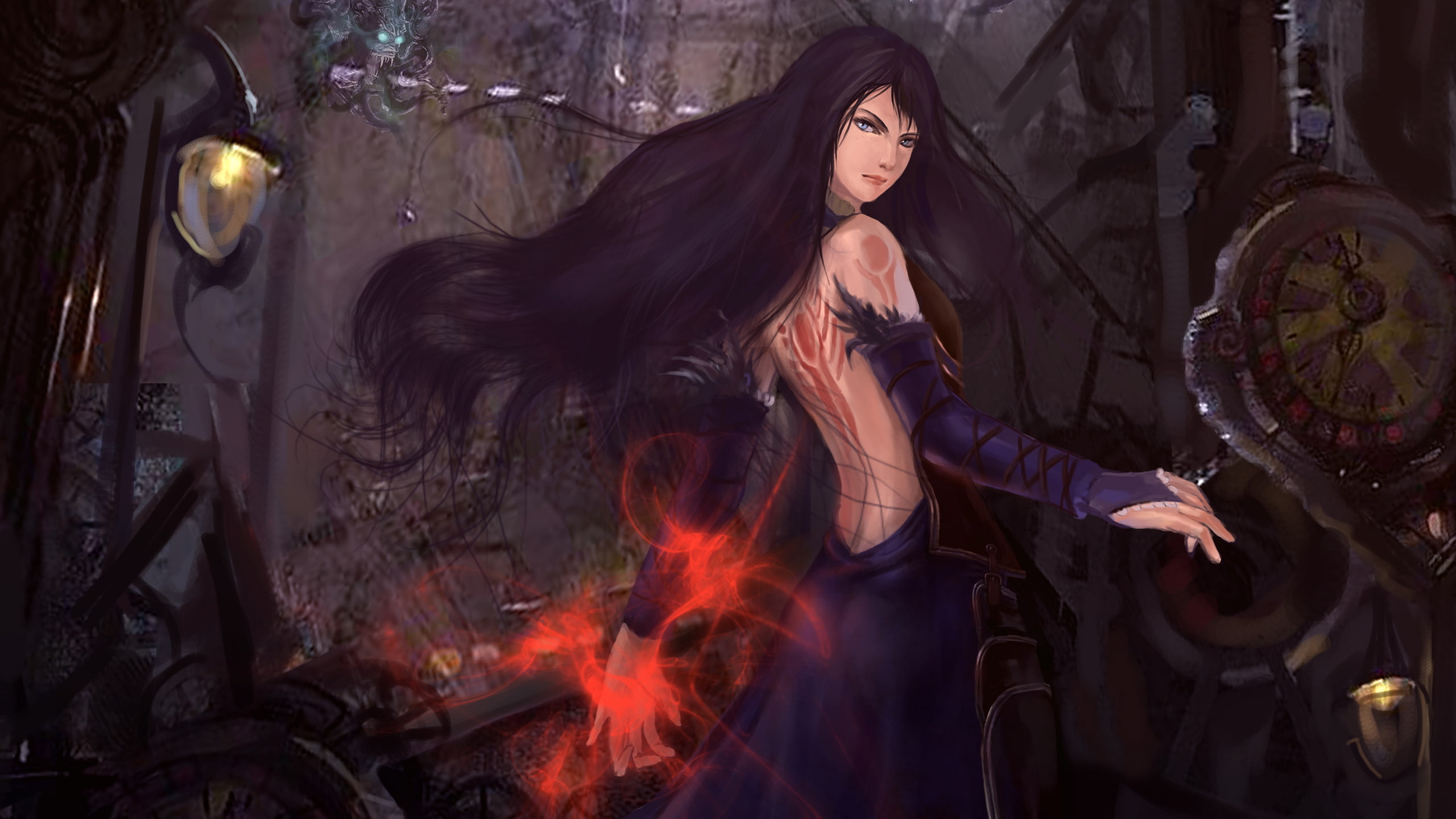 Wallpaper / clothing, young adult, three quarter length, adult, young women, beautiful woman, beauty, Shanoa (Castlevania), Magic, women, lifestyles, long hair, fashion free download