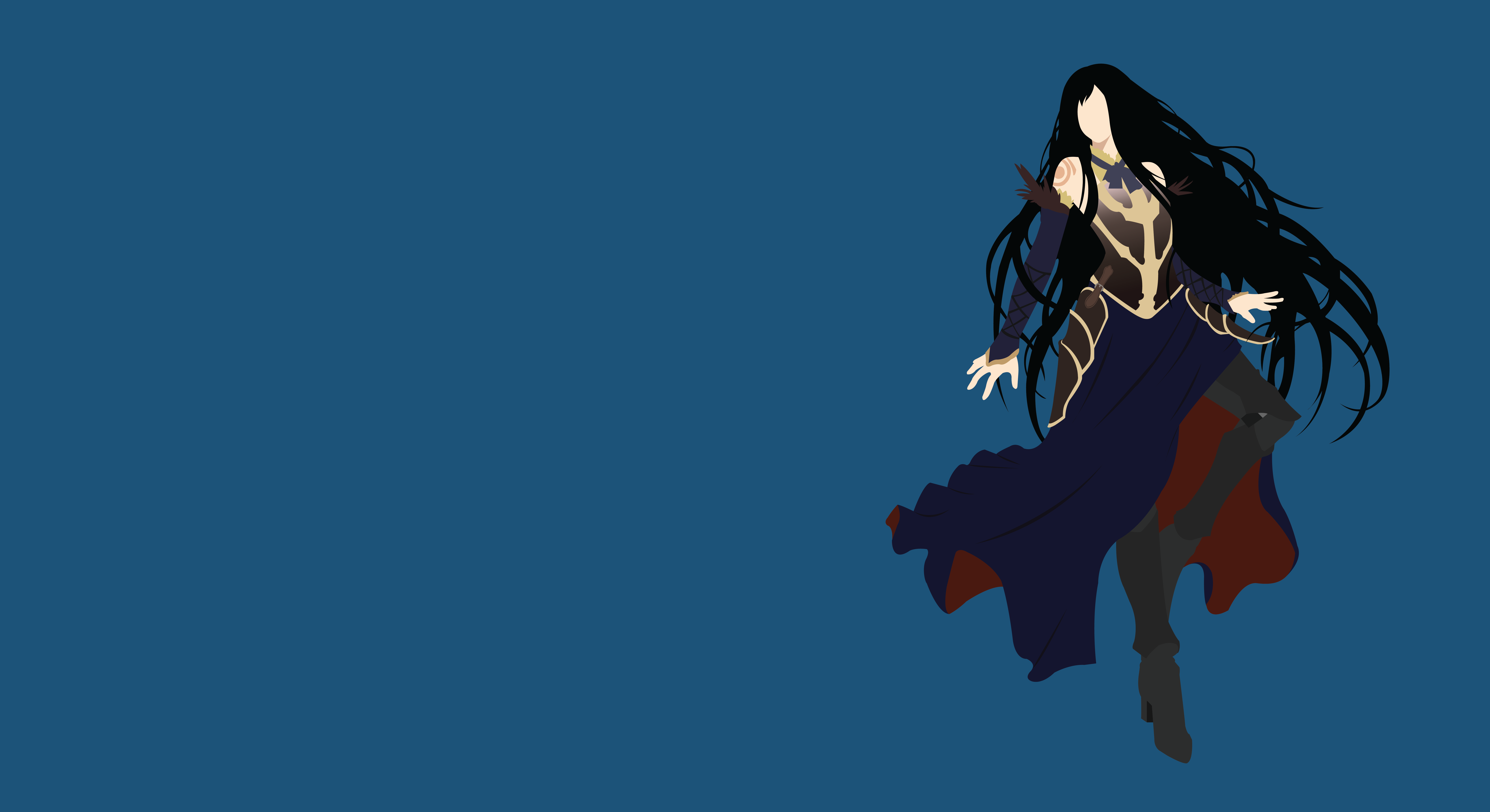Wallpaper, Castlevania Order Of Ecclesia, Shanoa Castlevania, minimalism, video game girls, video games, simple background 8250x4500