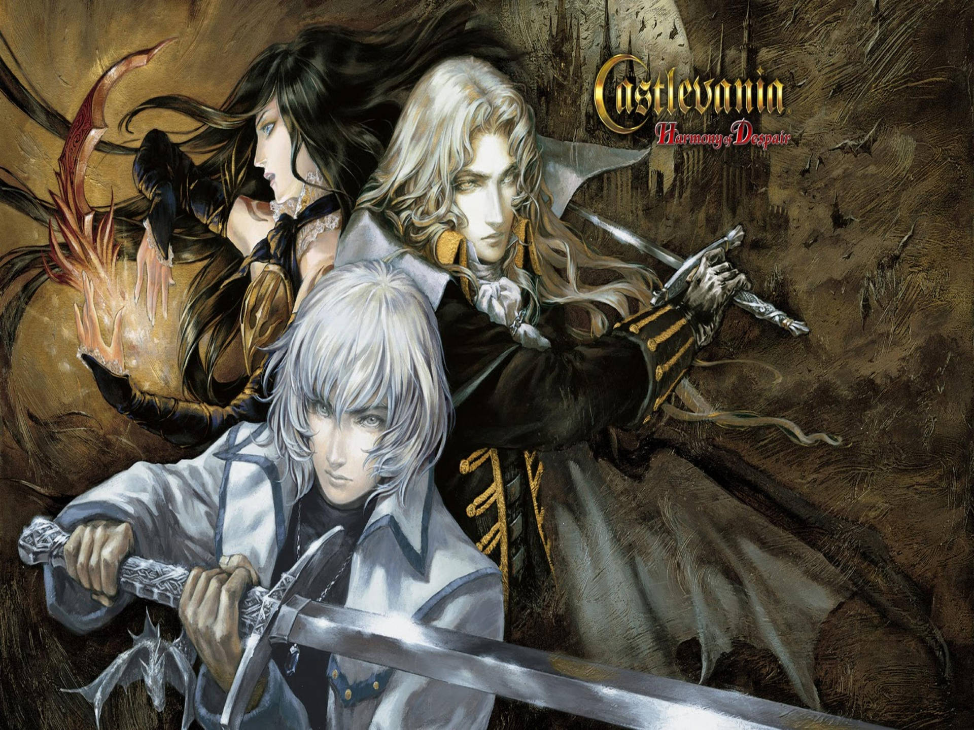 Download Three legendary heroes from the iconic Castlevania Series Wallpaper
