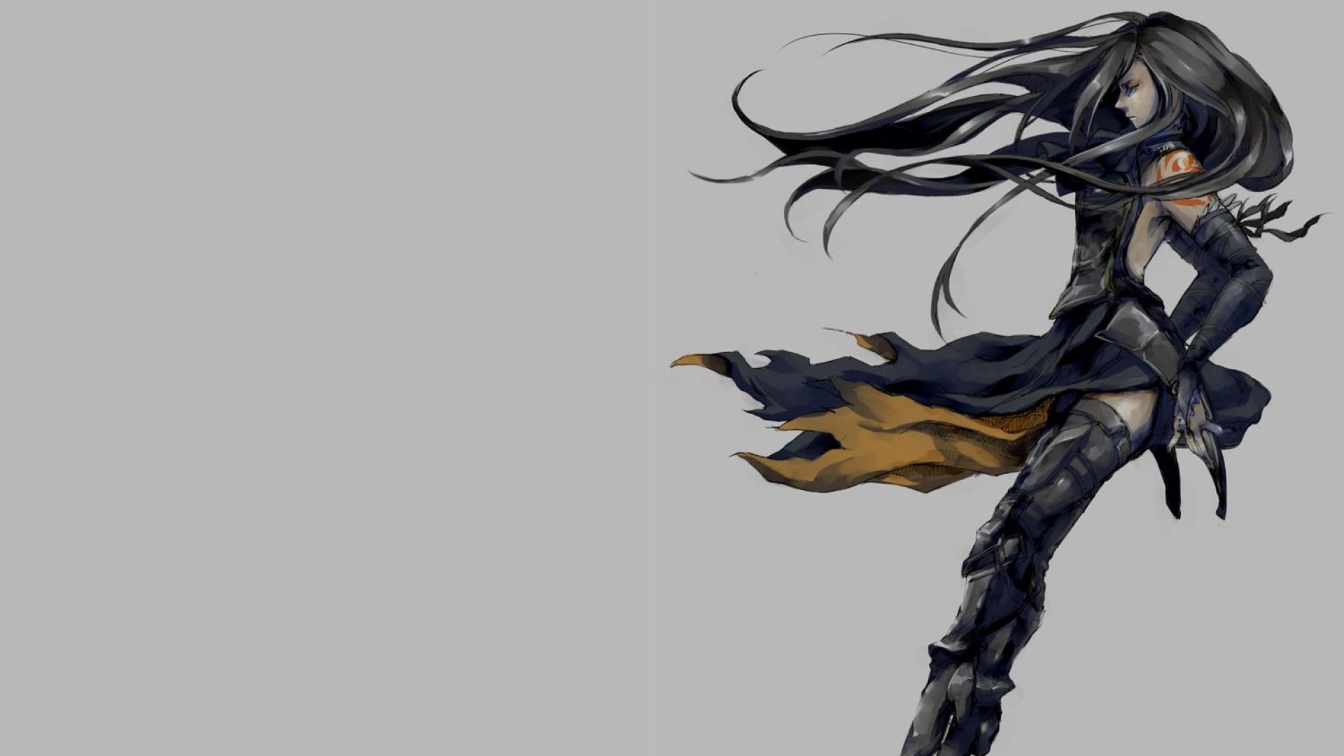 drawing, illustration, video games, women, simple background, windy, Castlevania, video game girls, Shanoa Castlevania, Castlevania Order Of Ecclesia, sketch Gallery HD Wallpaper