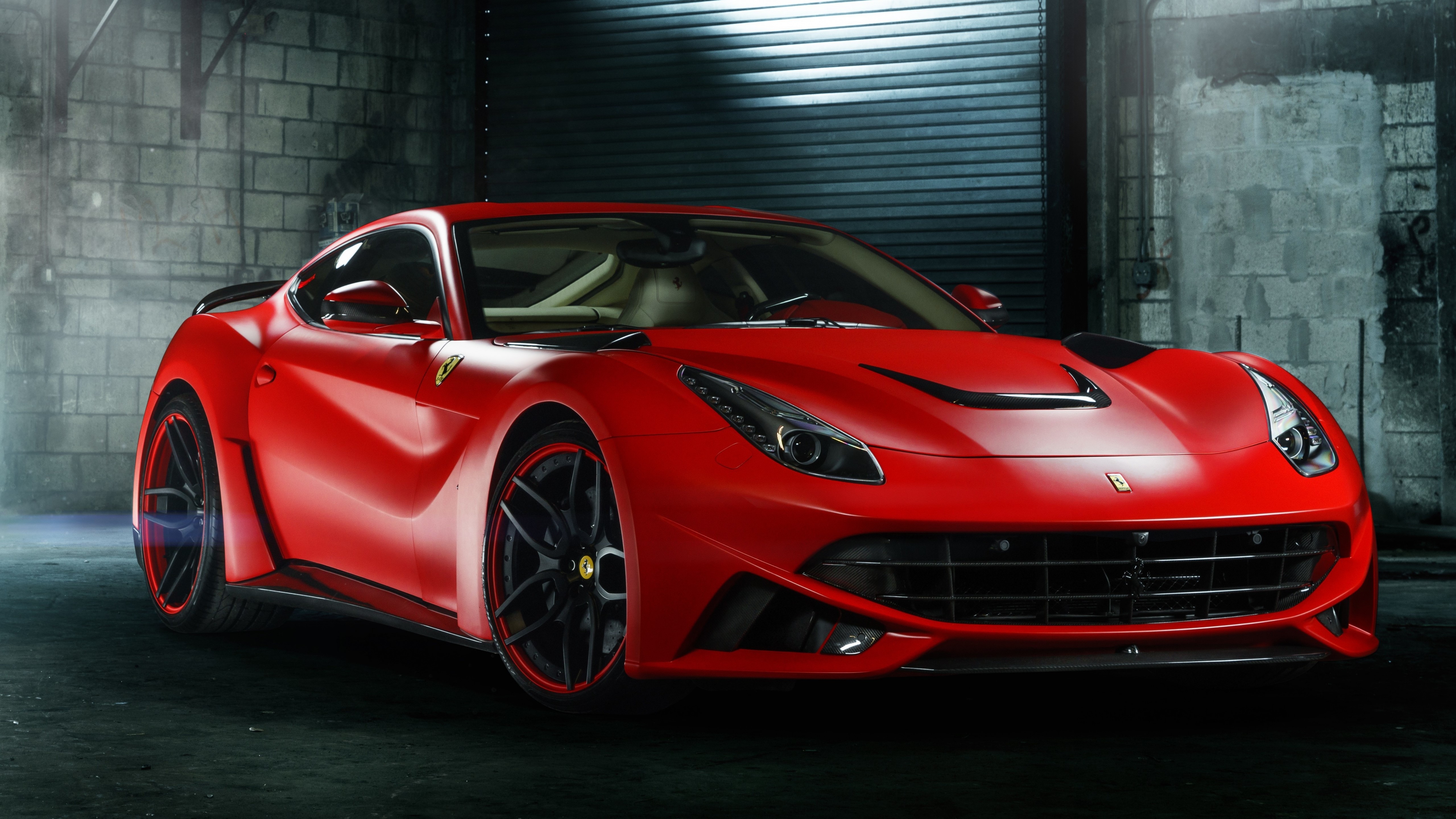 4K, 5K, F12 berlinetta, Ferrari, Front, Red Gallery HD Wallpaper