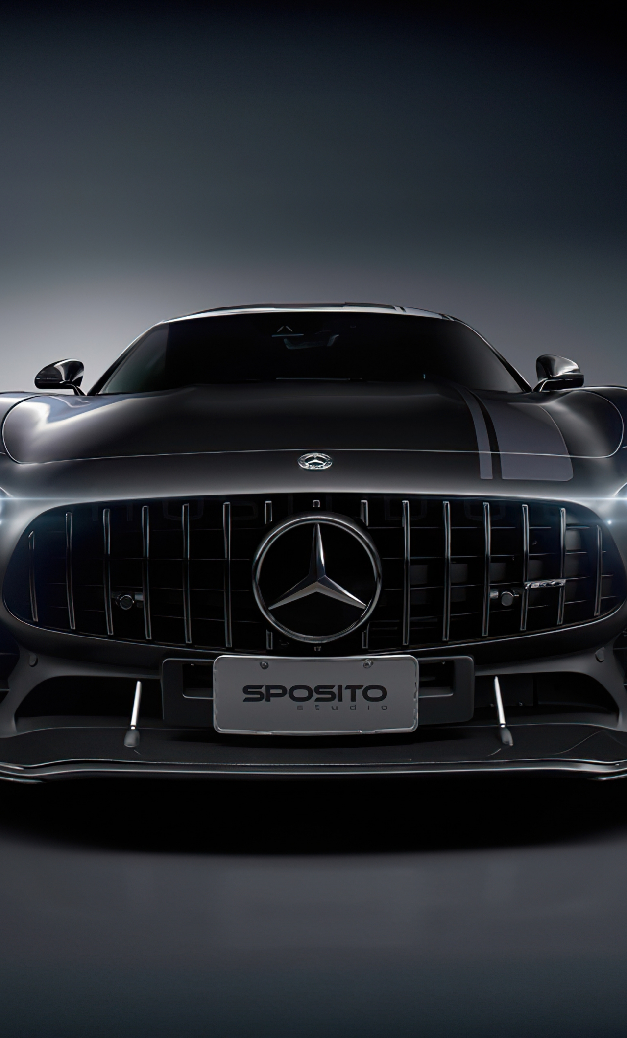 Download Wallpaper 1280x2120 Black Car, Mercedes Amg Gt, Car, Iphone 6 Plus, 1280x2120 HD Background, 26115
