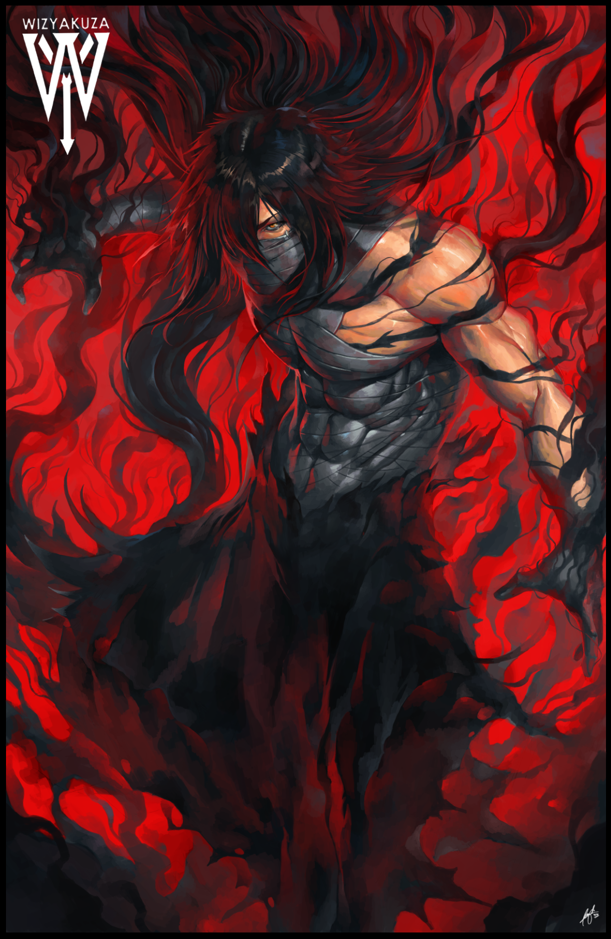 Final Getsuga Tenshou Digital Fan Art Painting
