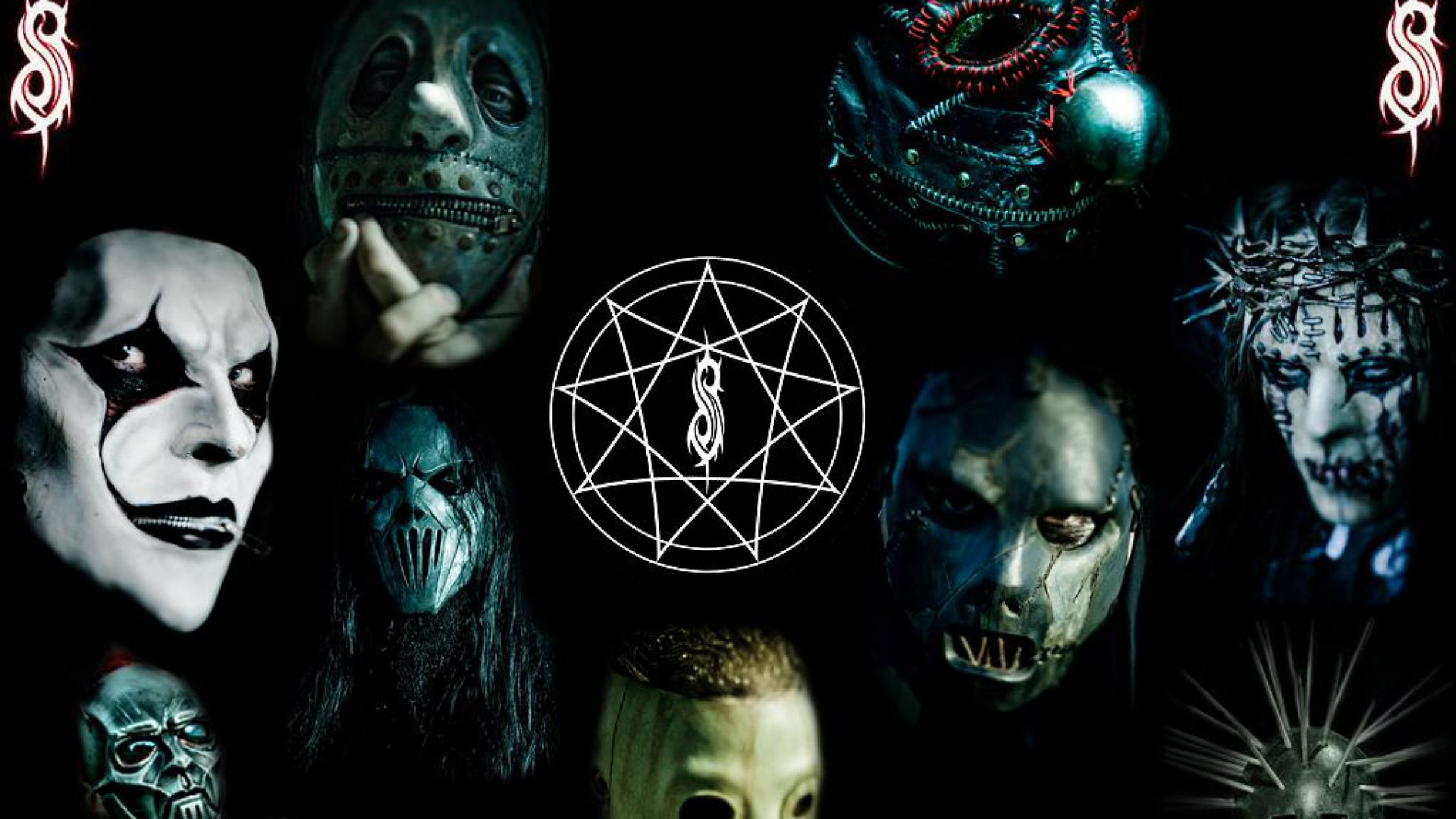 Slipknot Members and new mask HD Wallpaper 4K Ultra HD