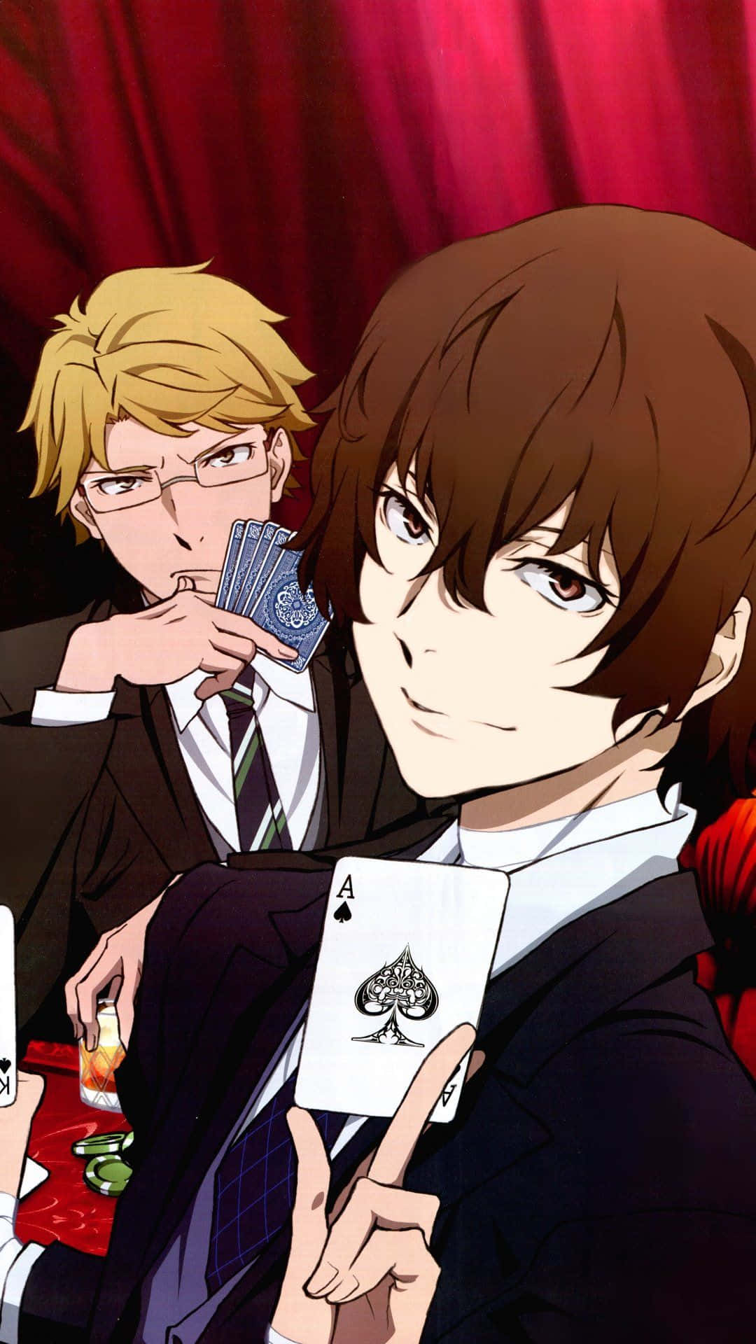 Download Dazai Osamu And Doppo Kunikida Playing Cards Wallpaper