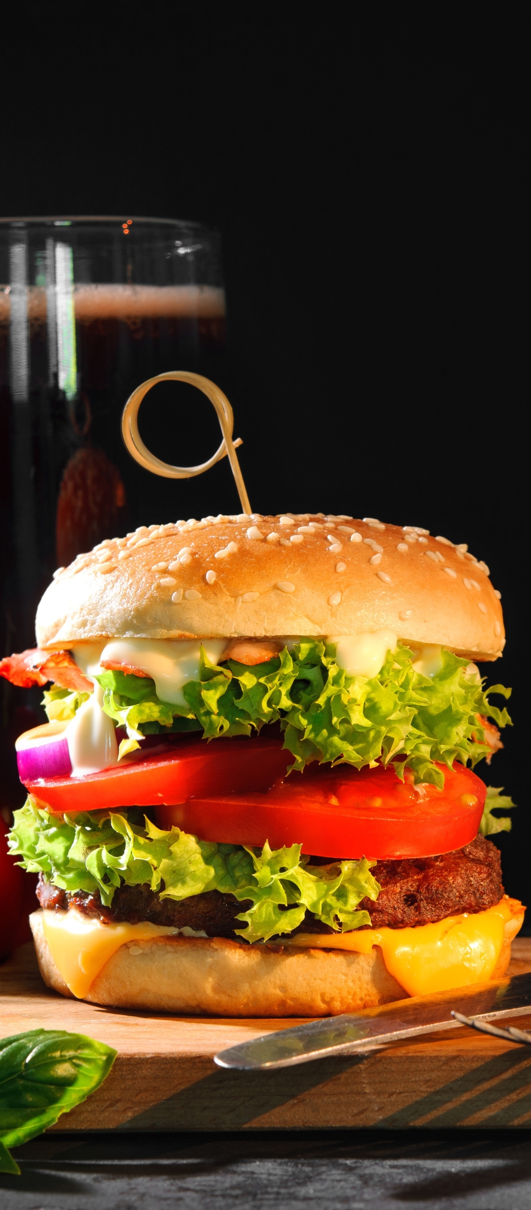 Burger Phone Wallpaper