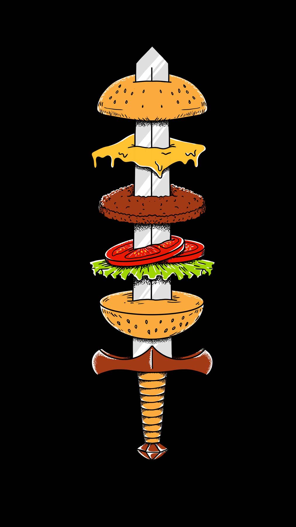 Sword Burger IPhone Wallpaper HD Wallpaper, iPhone Wallpaper