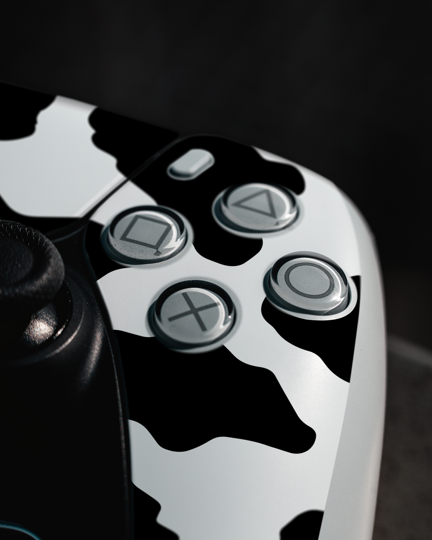 PS5 DualSense Controller Skin Cow Print 2