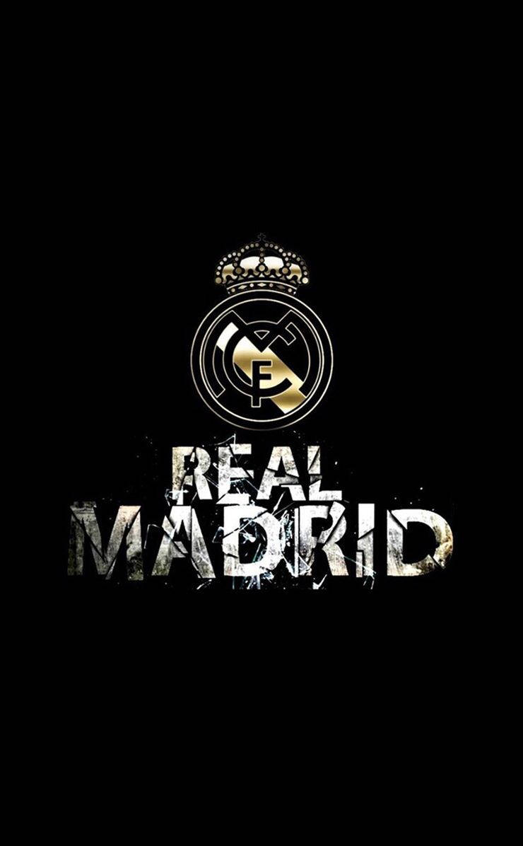 Download Striking Black and Gold Real Madrid Wallpaper. Wallpaper