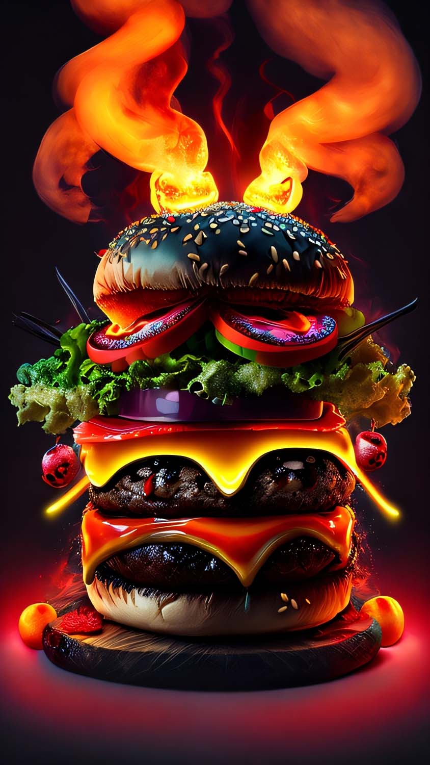 Hot Burger IPhone Wallpaper HD Wallpaper, iPhone Wallpaper