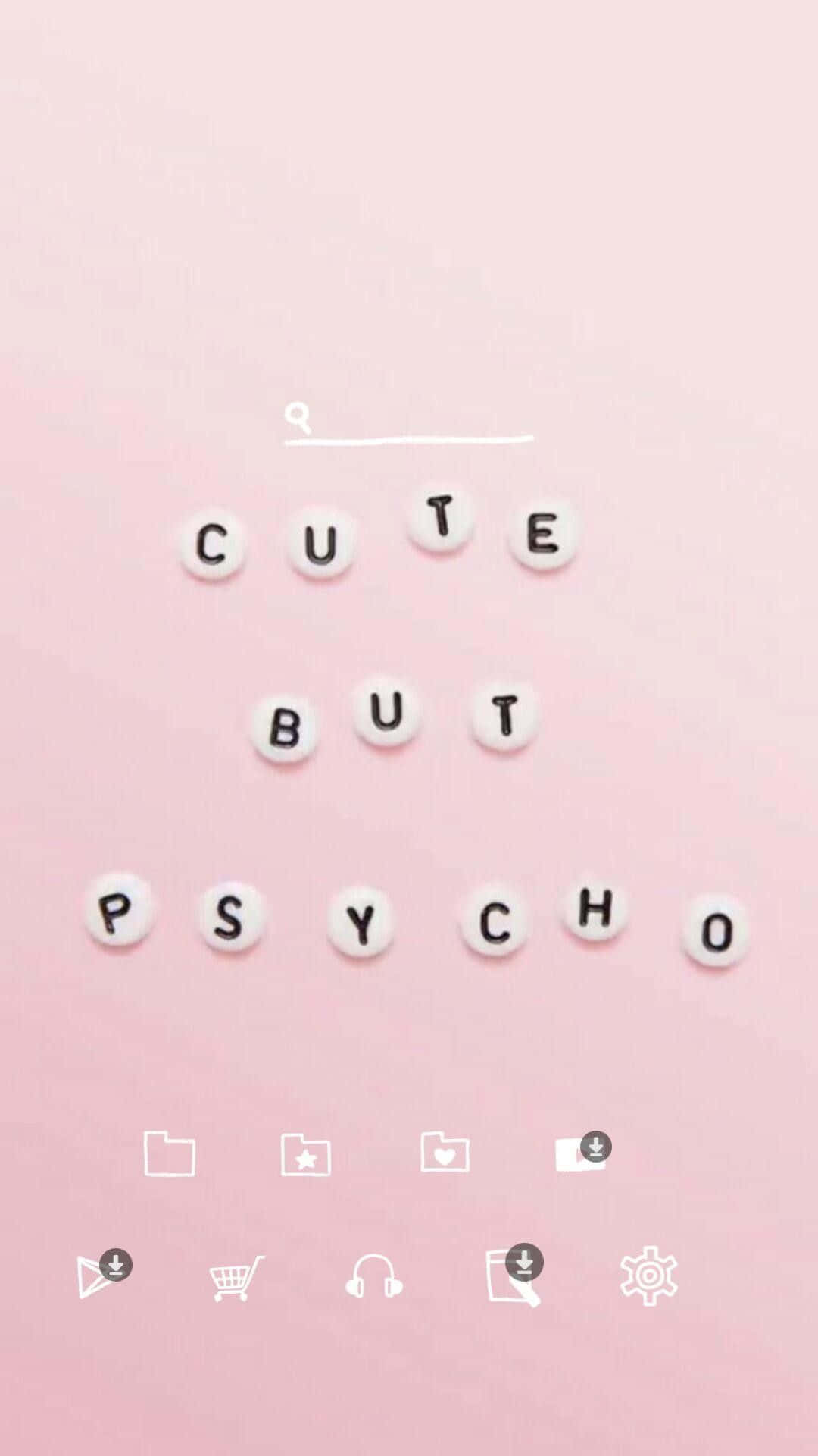 Download Cute But Psycho Pink Aesthetic iPhone Wallpaper