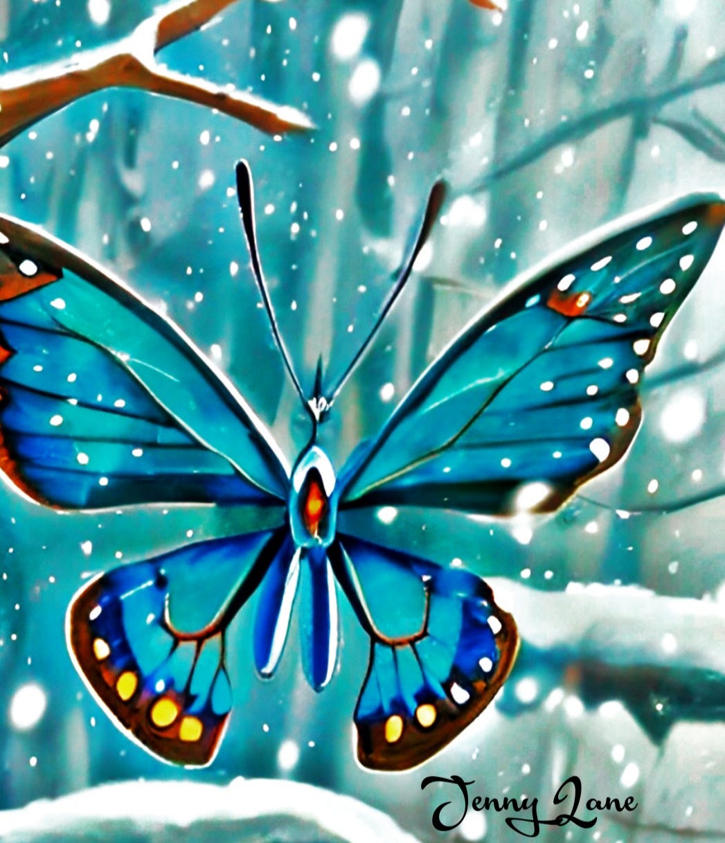 The Miracle of the Blue Winter Butterfly.