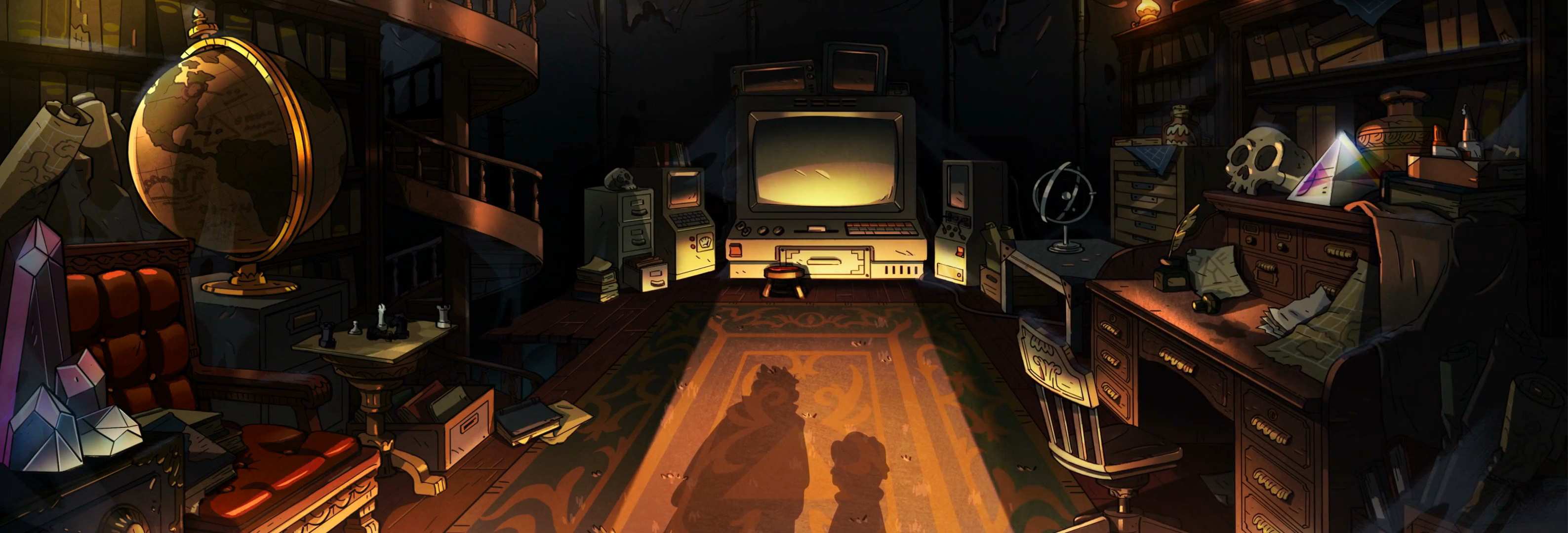 Wallpaper, Gravity Falls, games, screenshot, pc game 3175x1080