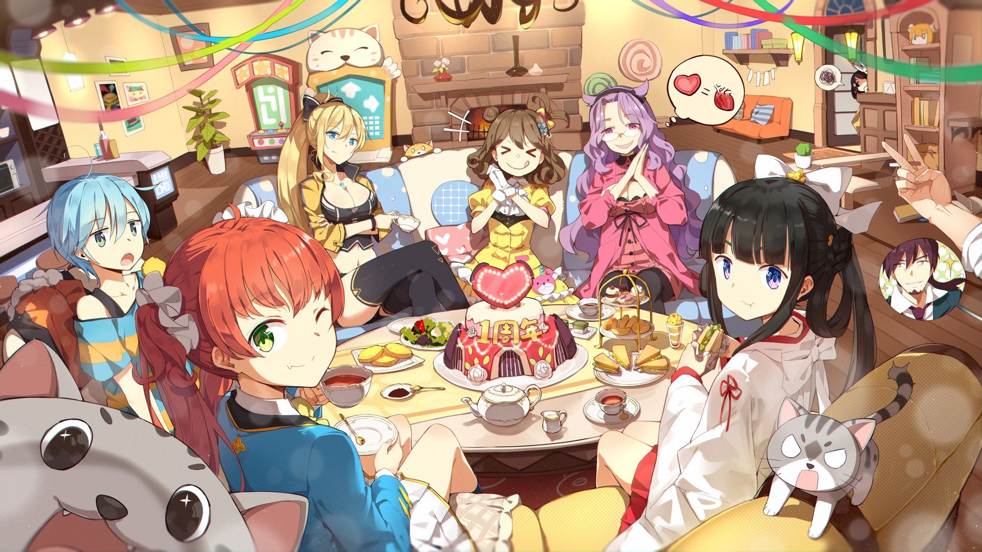 Anime Cafe Background HD High Resolution