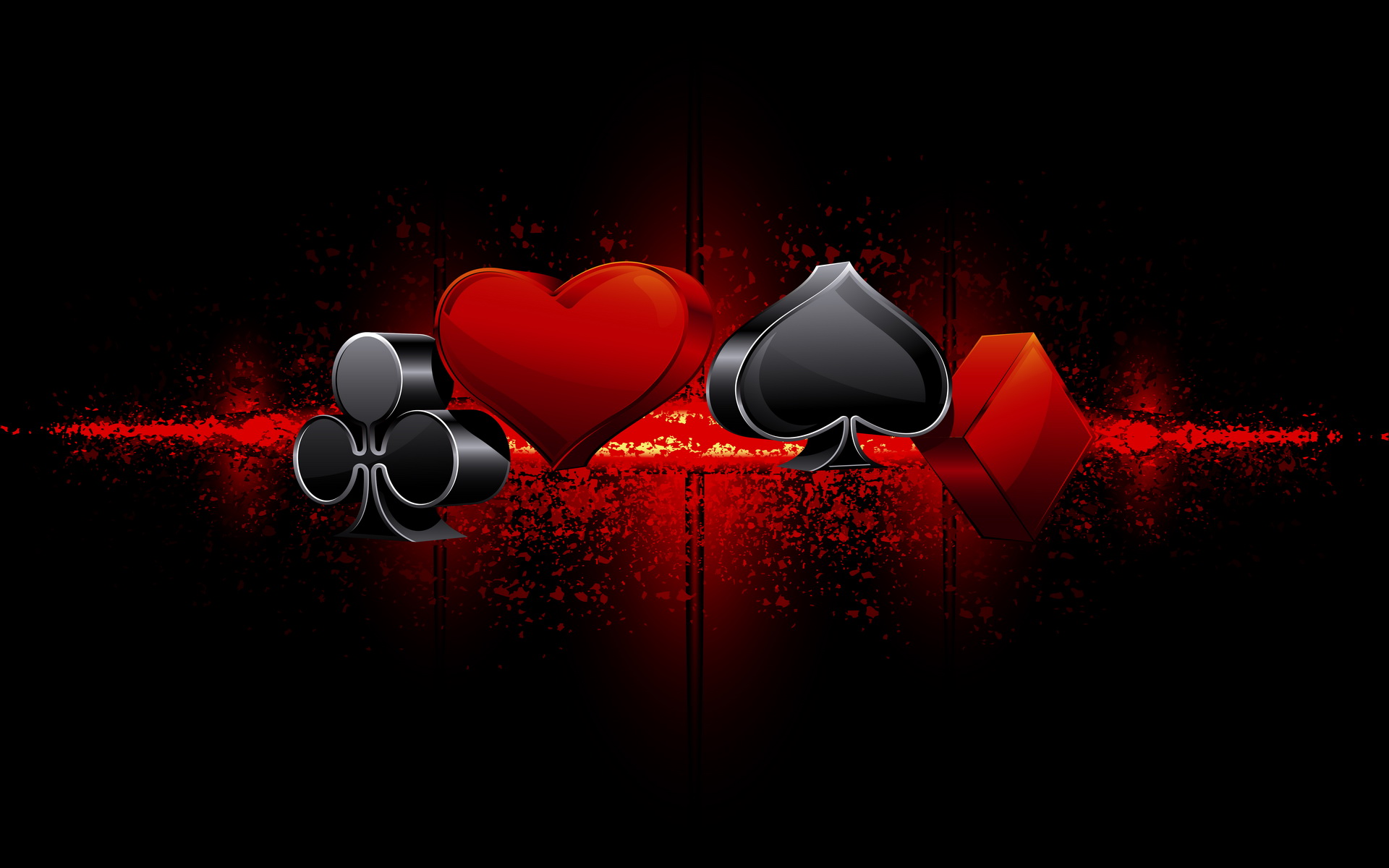 Vibrant Casino Cards HD Wallpaper